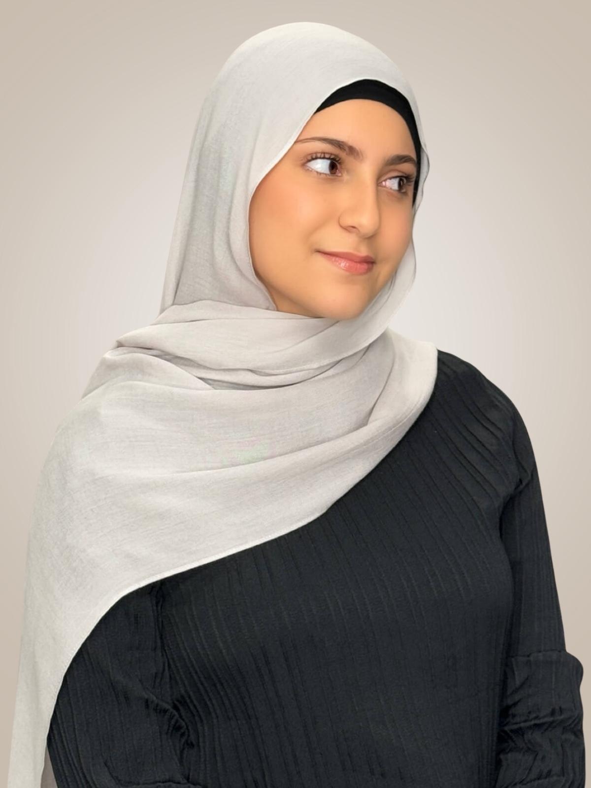 Modish Girl Cotton Modal Hijab-Misty Mink