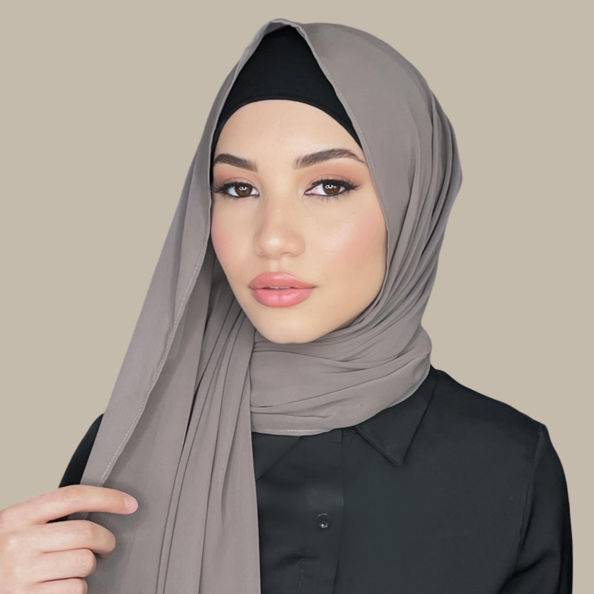 Luxury Chiffon Hijab-Sandstone - Modish Hijab