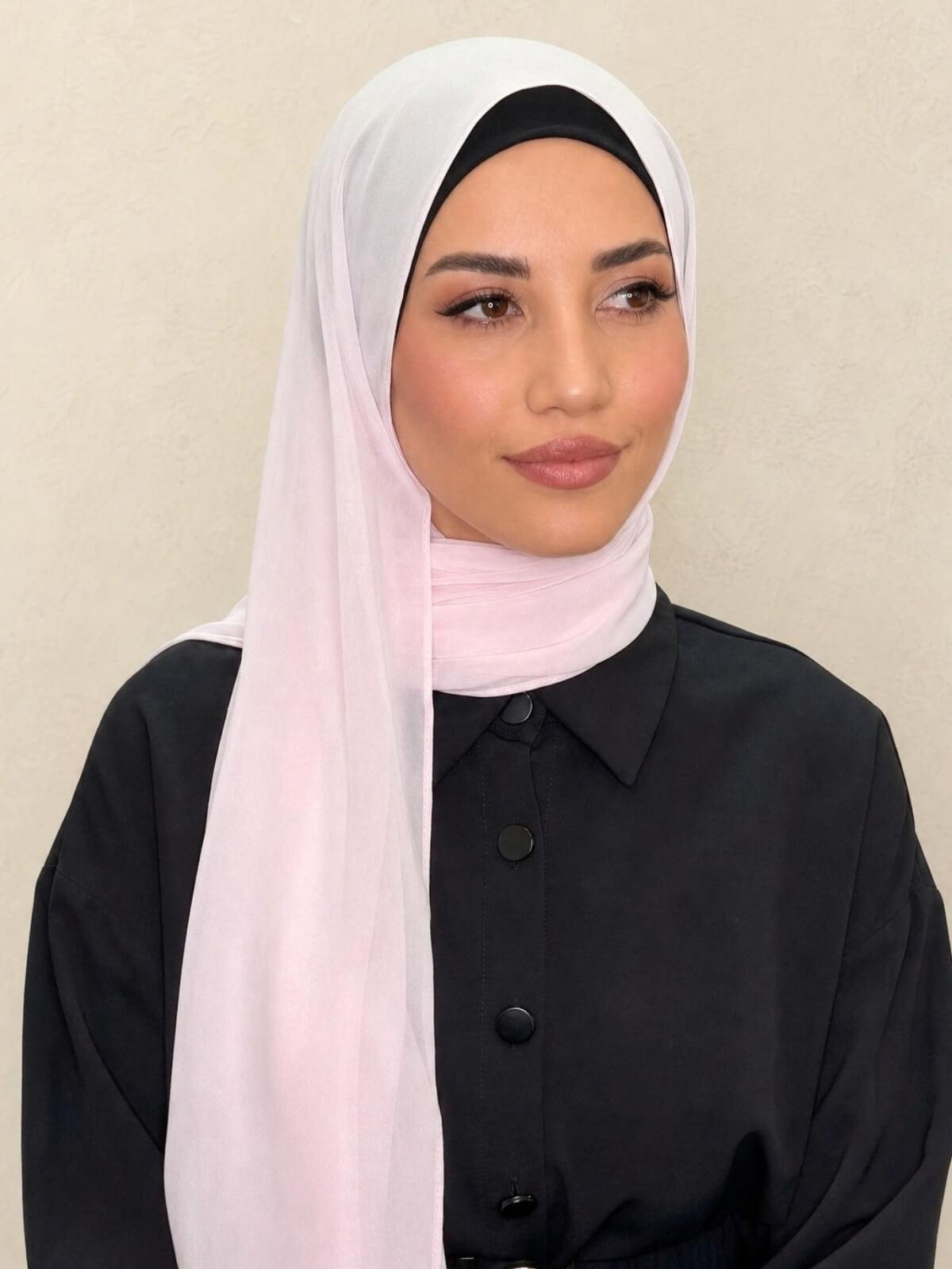 Luxury Chiffon Hijab-Baby Pink