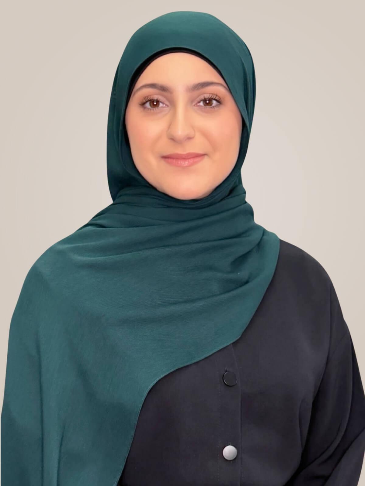 Modish Girl Cotton Modal Hijab-Dark Aqua