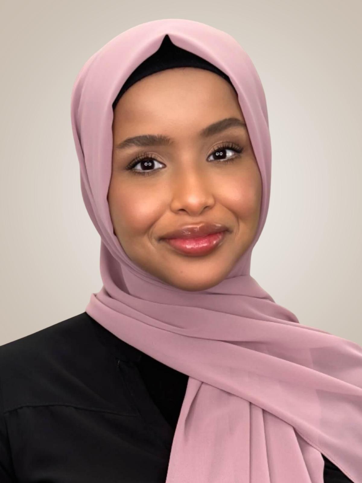 Luxury Chiffon Hijab-Orchid