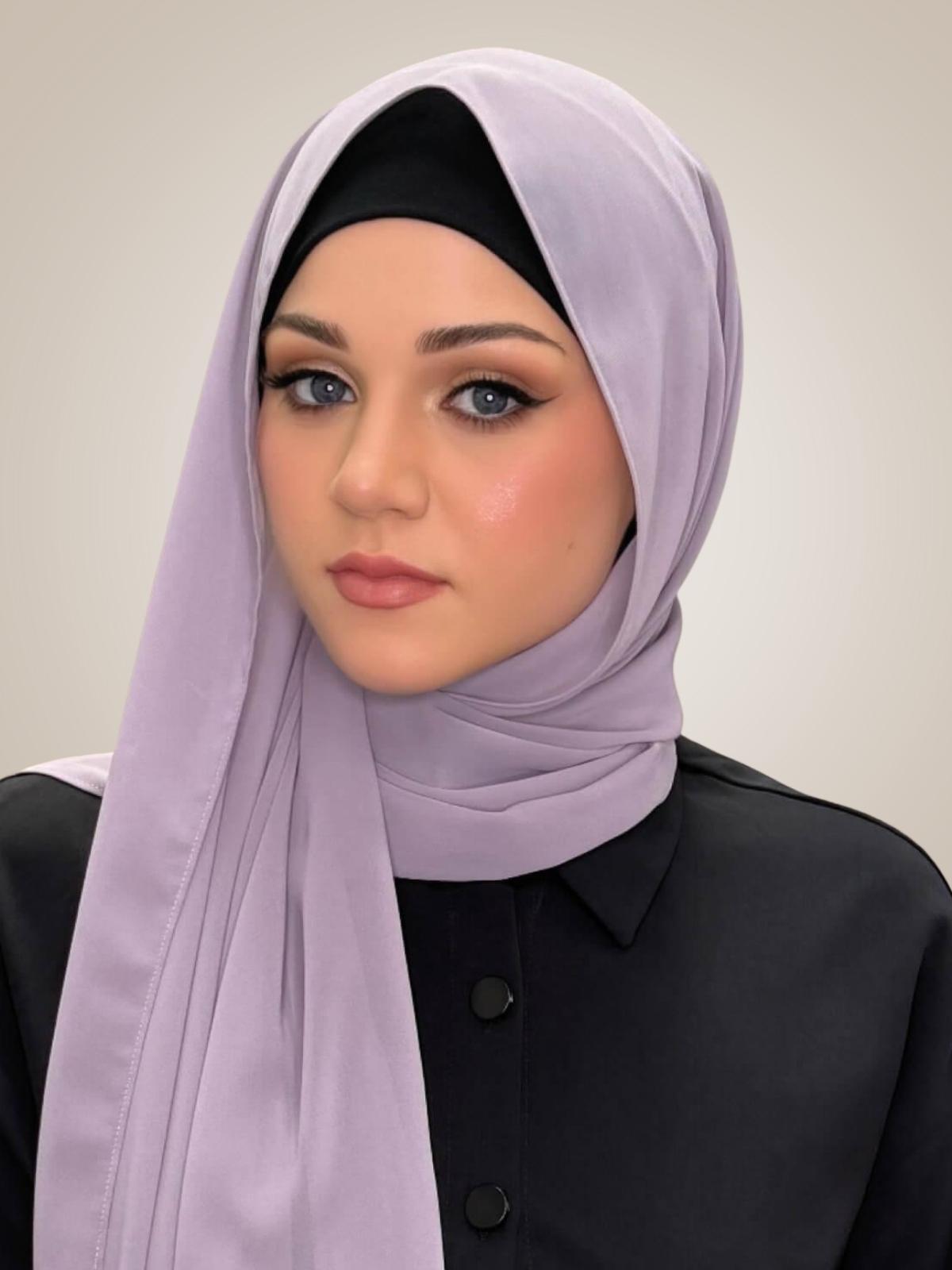 Luxury Chiffon Hijab-Viola