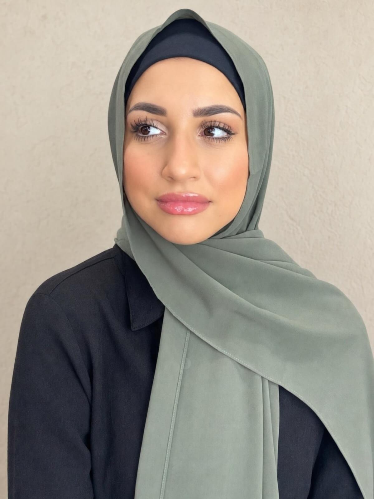 Classic Chiffon Hijab-Green Tea