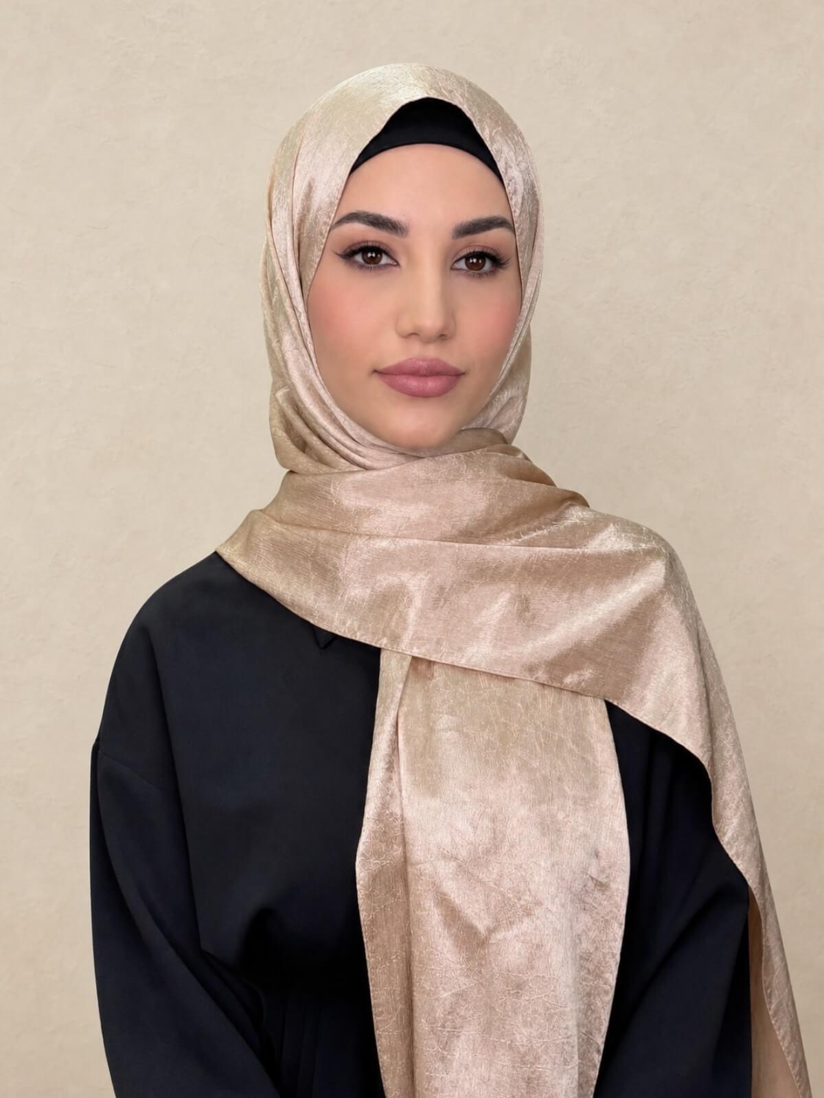 Classic Satin Hijab-Nude