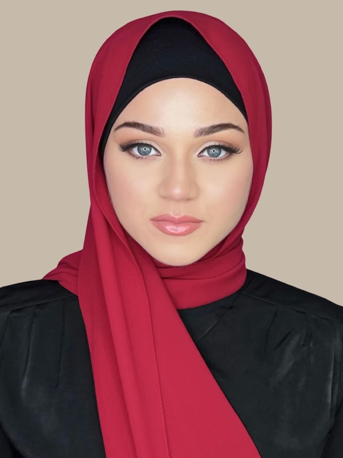 Classic Chiffon Hijab-Wine