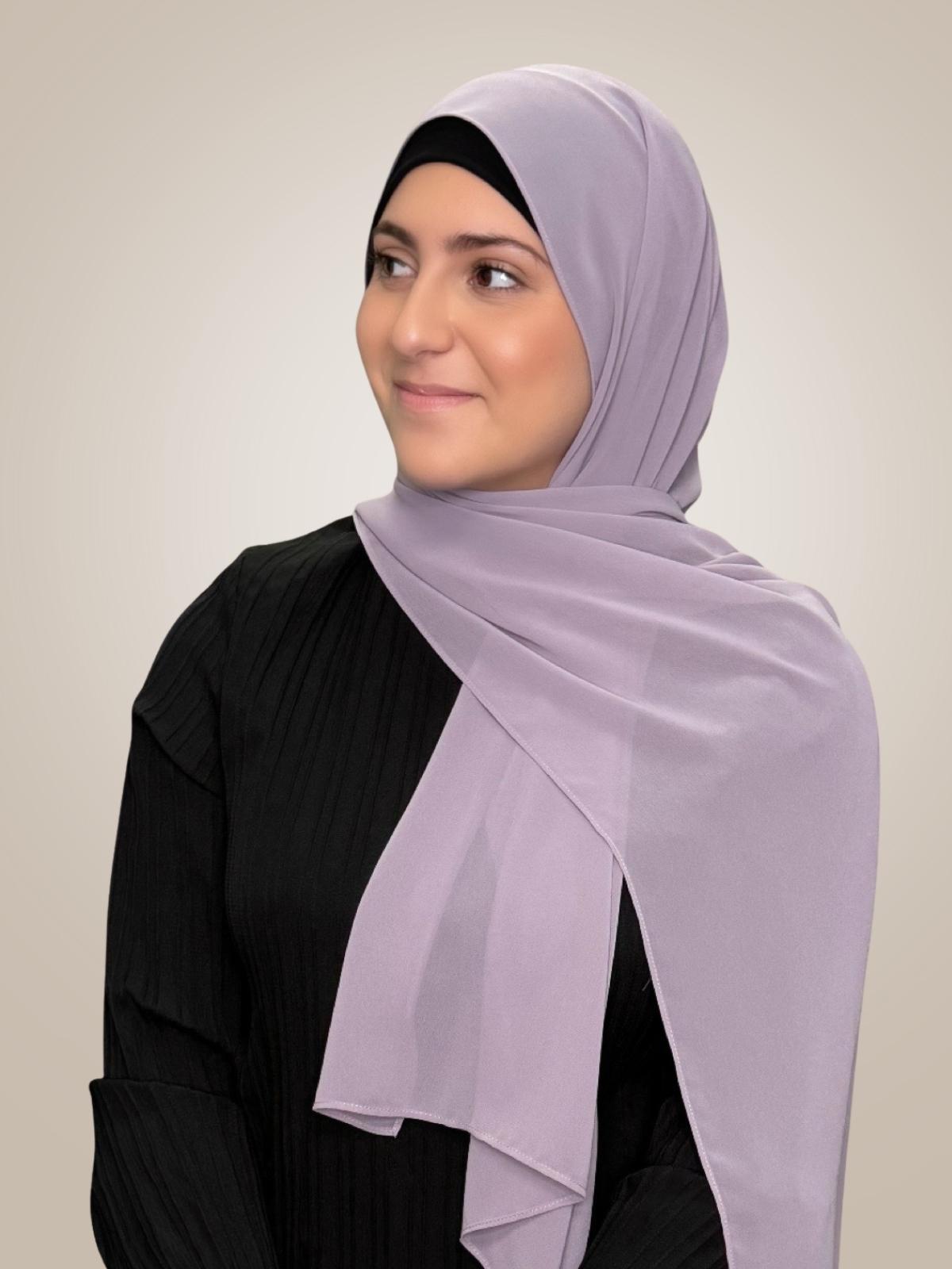 Modish Girl Luxury Chiffon Hijab-Viola