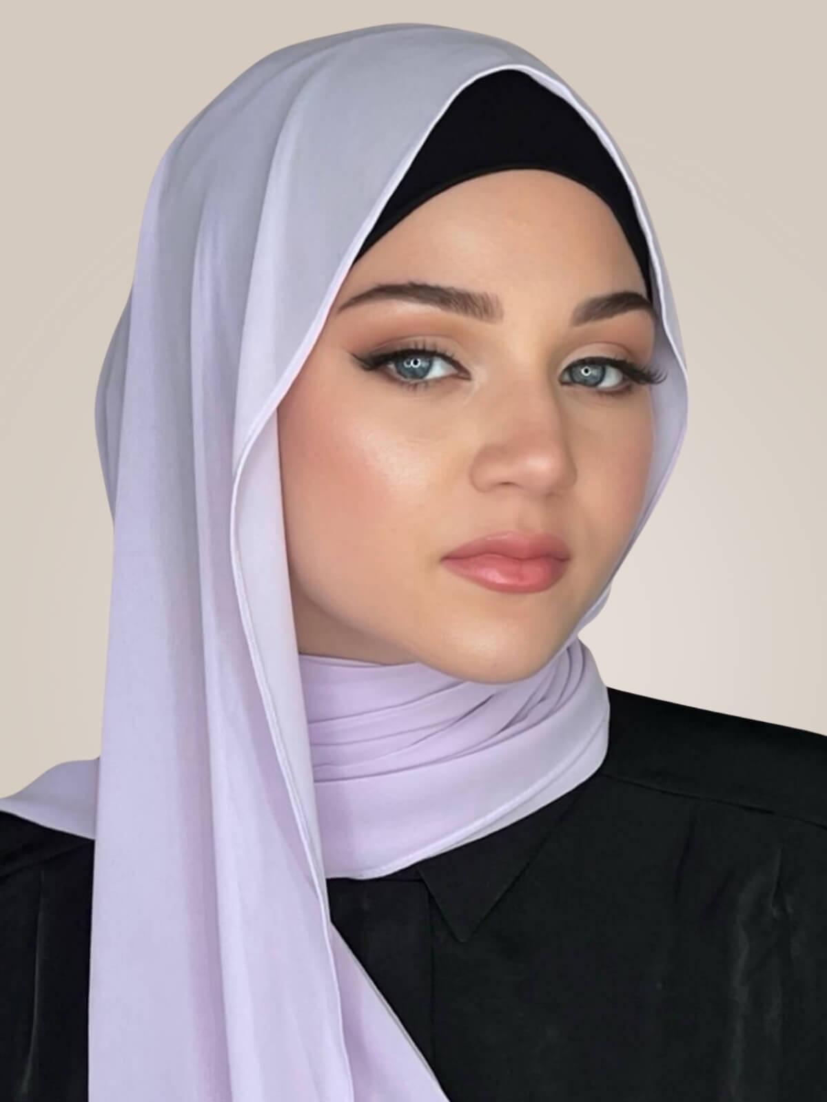 Luxury Chiffon Hijab-Lilac