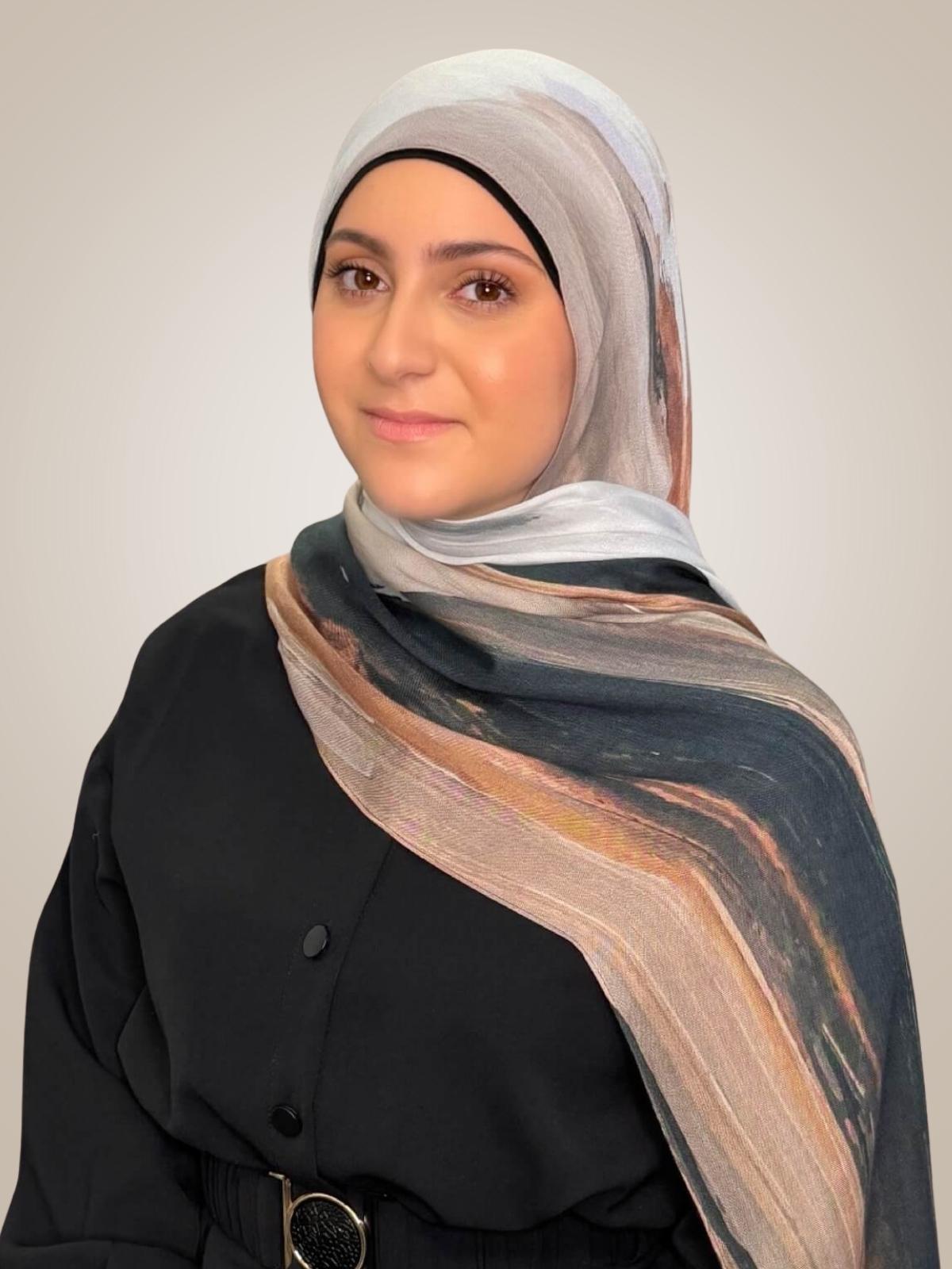 Modish Girl Print Modal Hijab-Sahara Drift