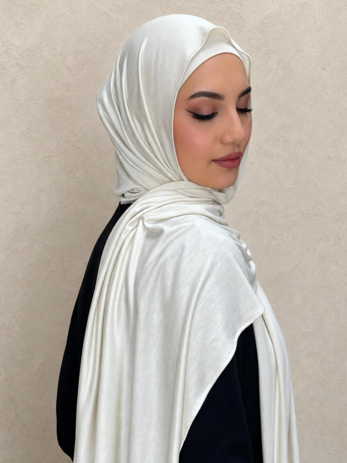 Premium Jersey Hijab-Ivory