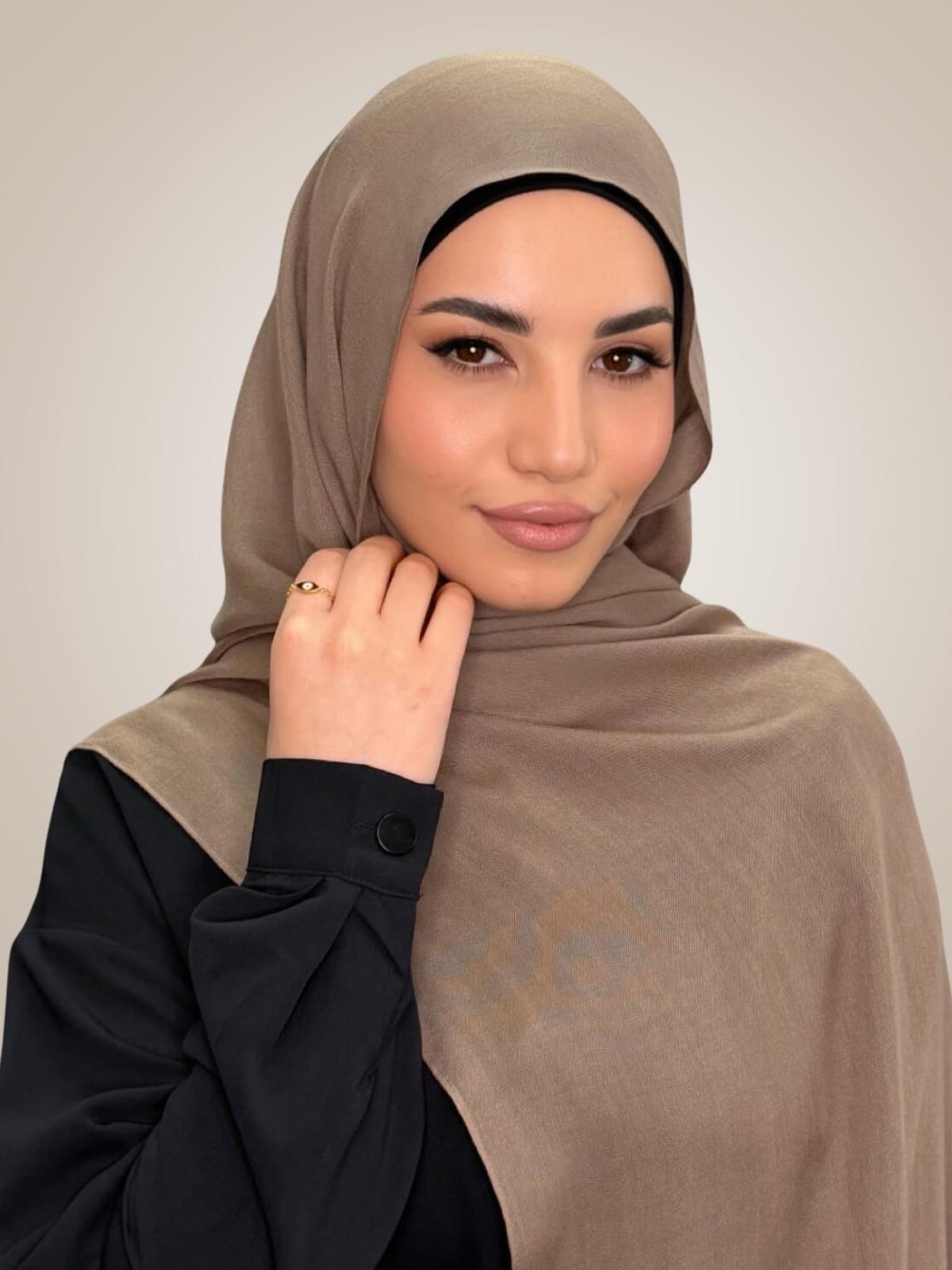 Cotton Modal Hijab-Forest Oak