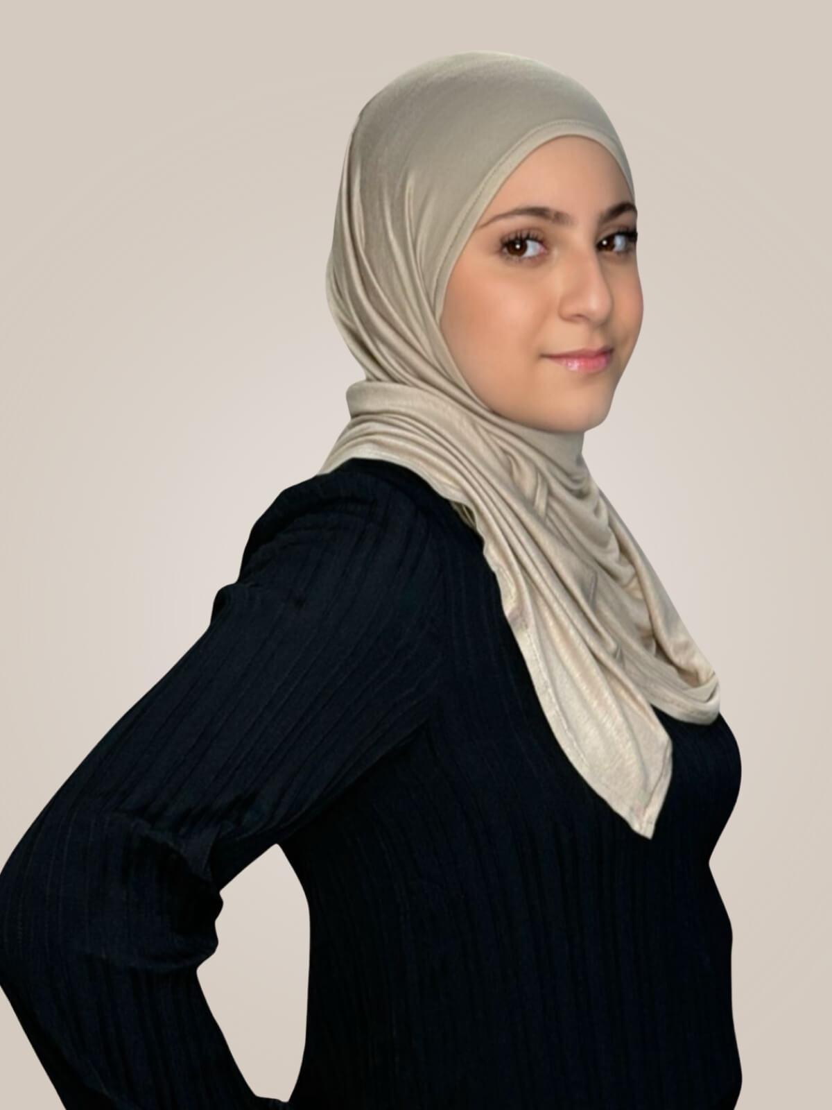 Modish Girl Pre-Sewn Jersey Hijab-Vanilla