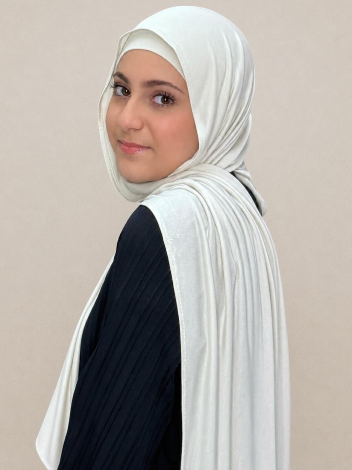 Modish Girl Premium Jersey hijab-Ivory