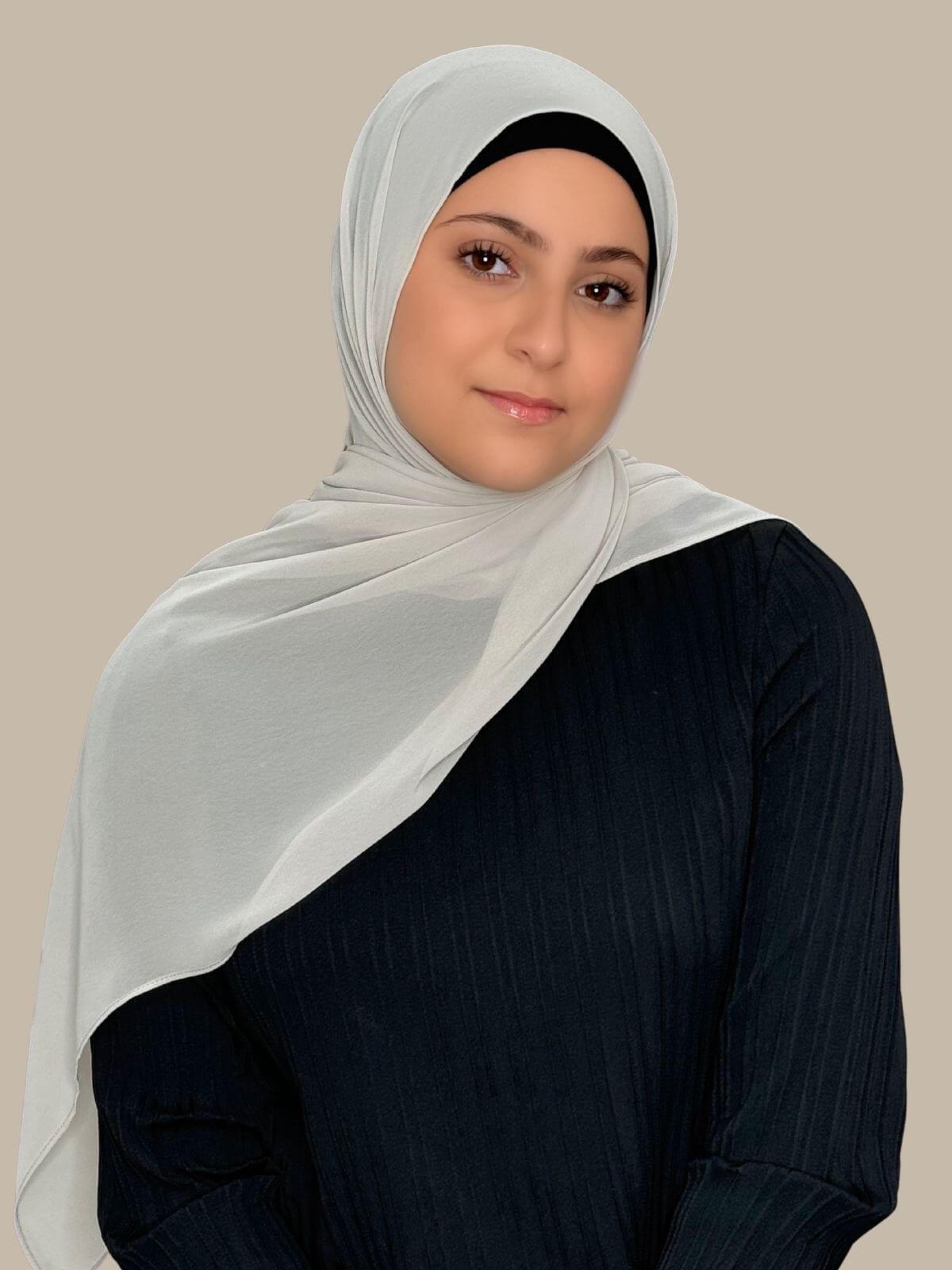 Modish Girl Luxury Chiffon Hijab-Ivory