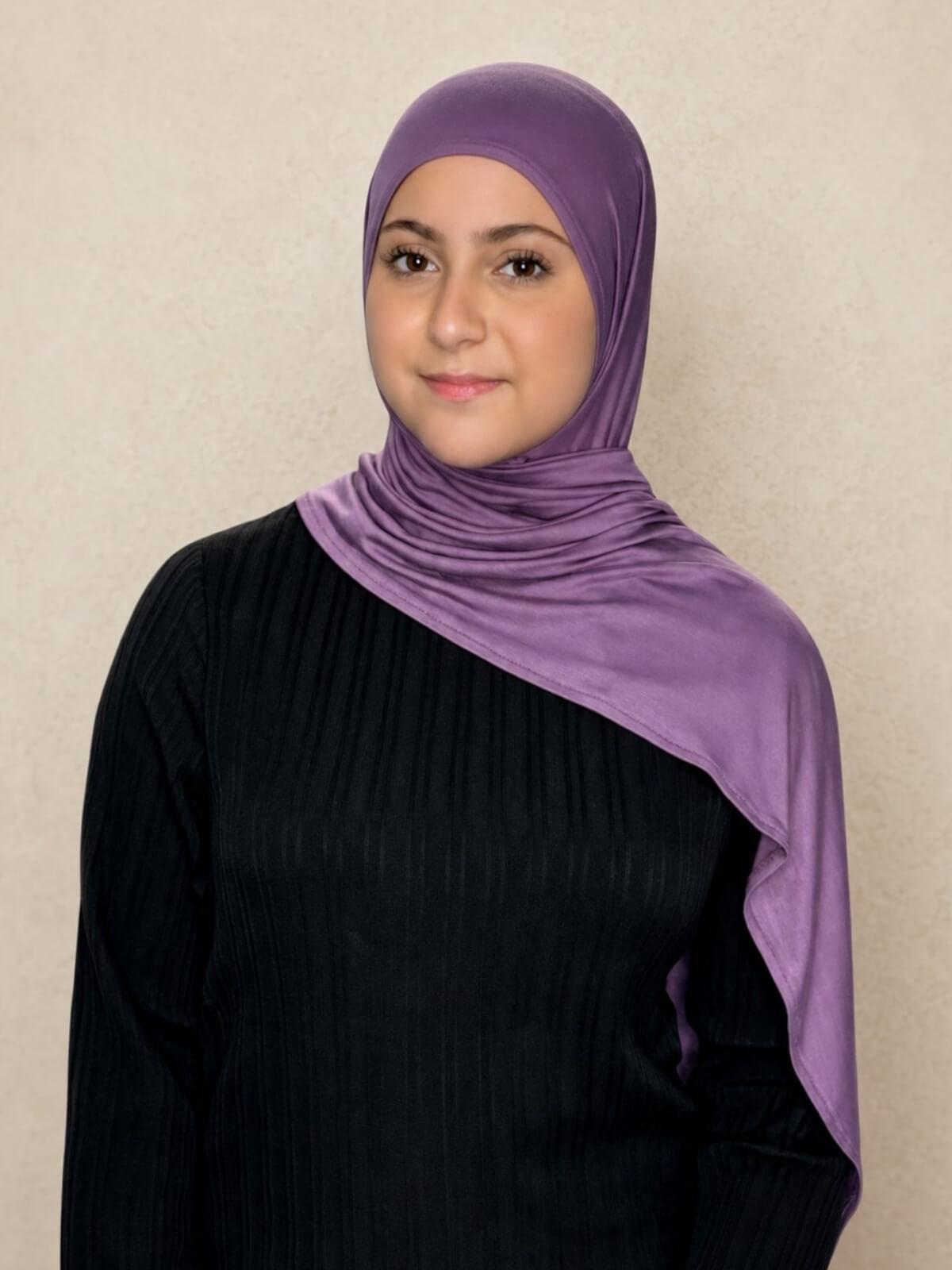 Modish Girl Pre-Sewn Jersey Hijab-Mauve Taupe