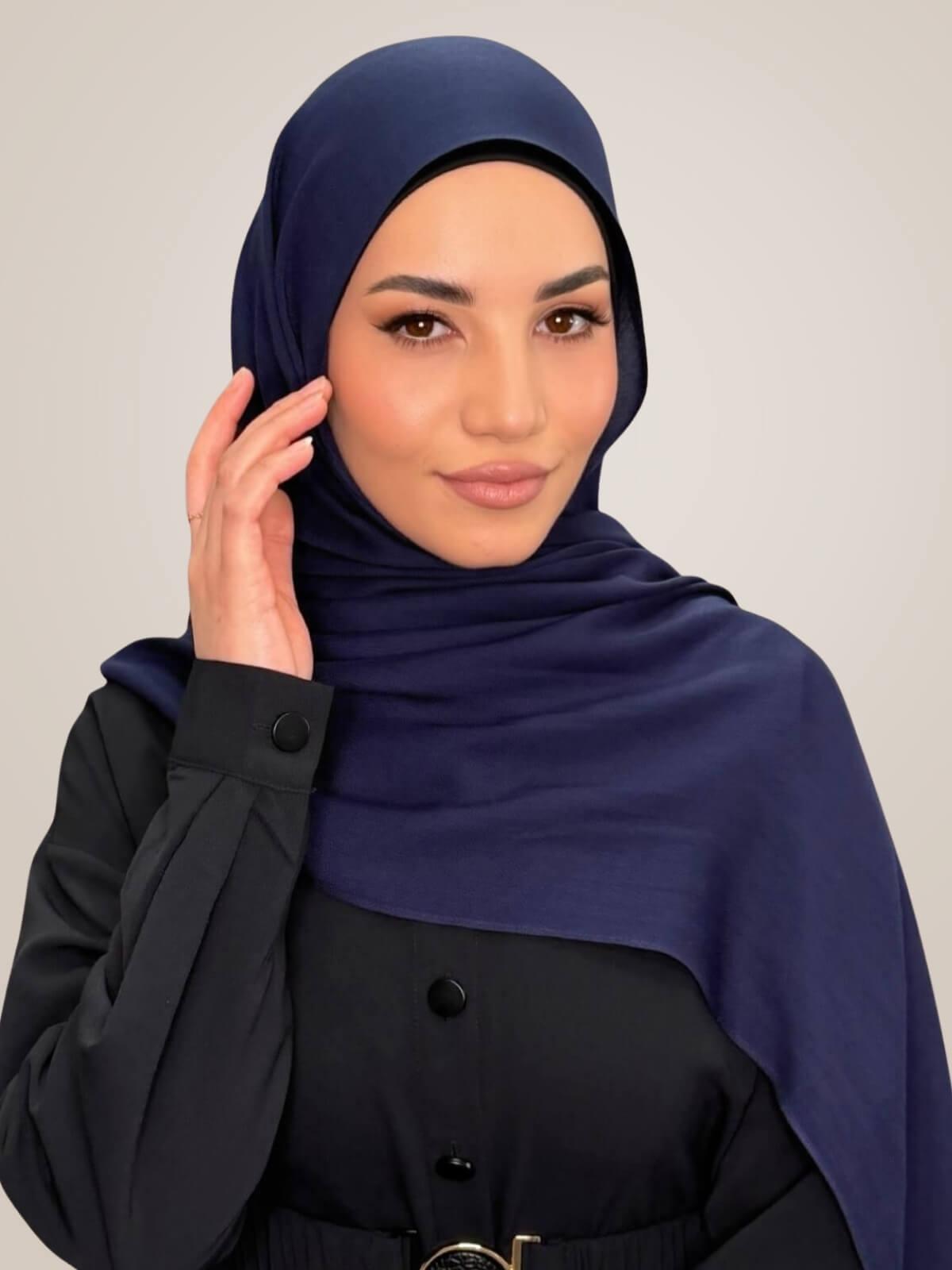 Cotton Modal Hijab-Sea Storm