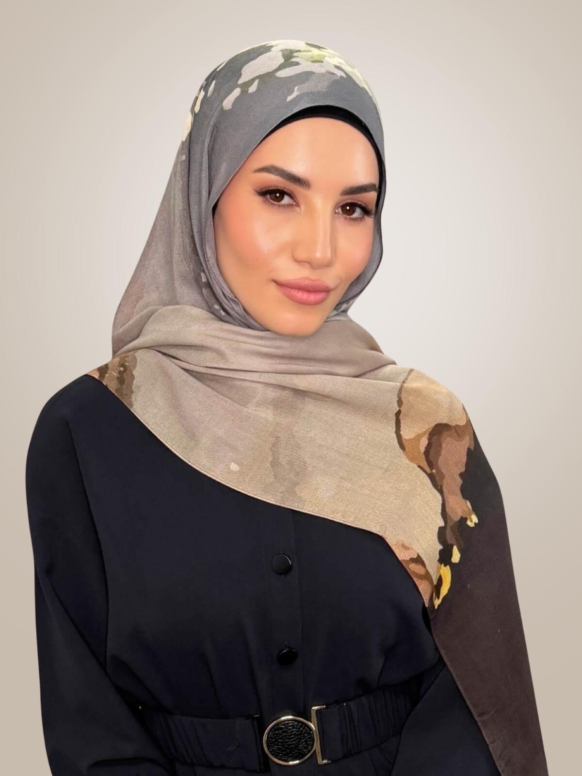 Print Modal Hijab-Beirut Bronze
