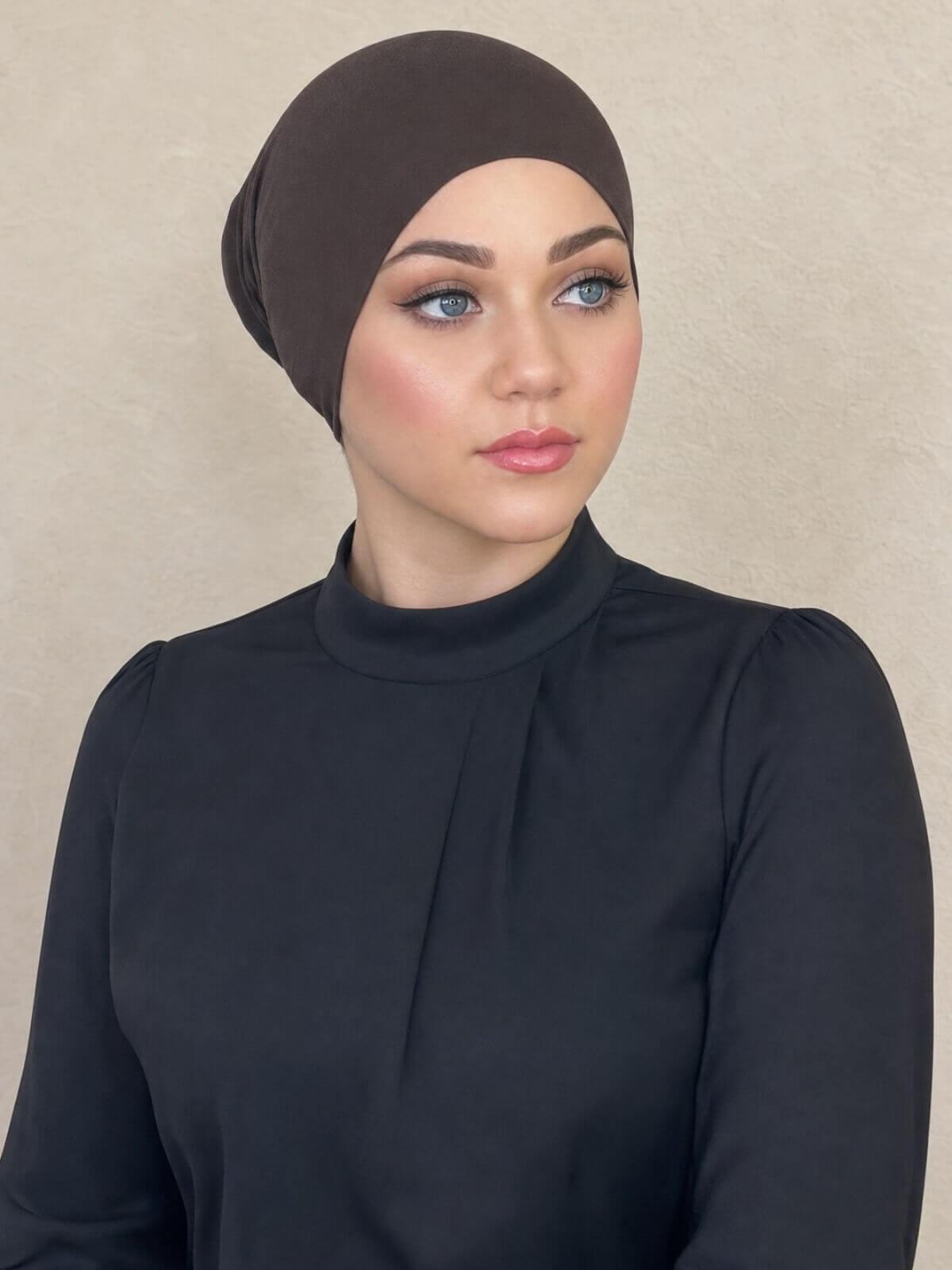 Premium Jersey UnderScarf-Chocolate Brown