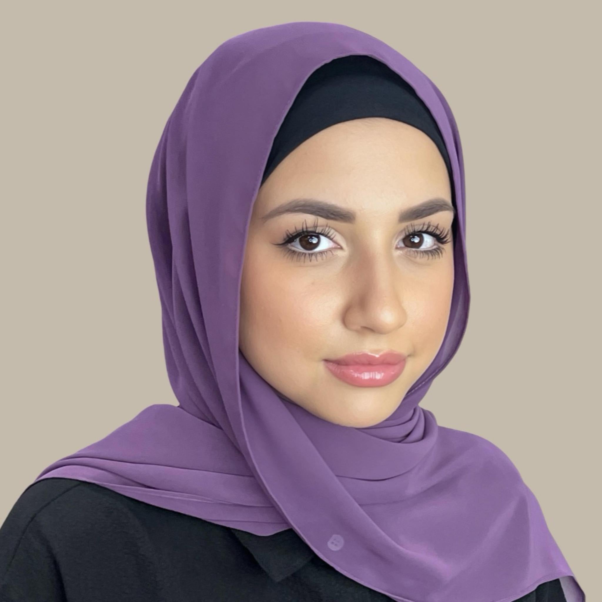 Luxury Chiffon Hijab-Mauve Taupe - Modish Hijab