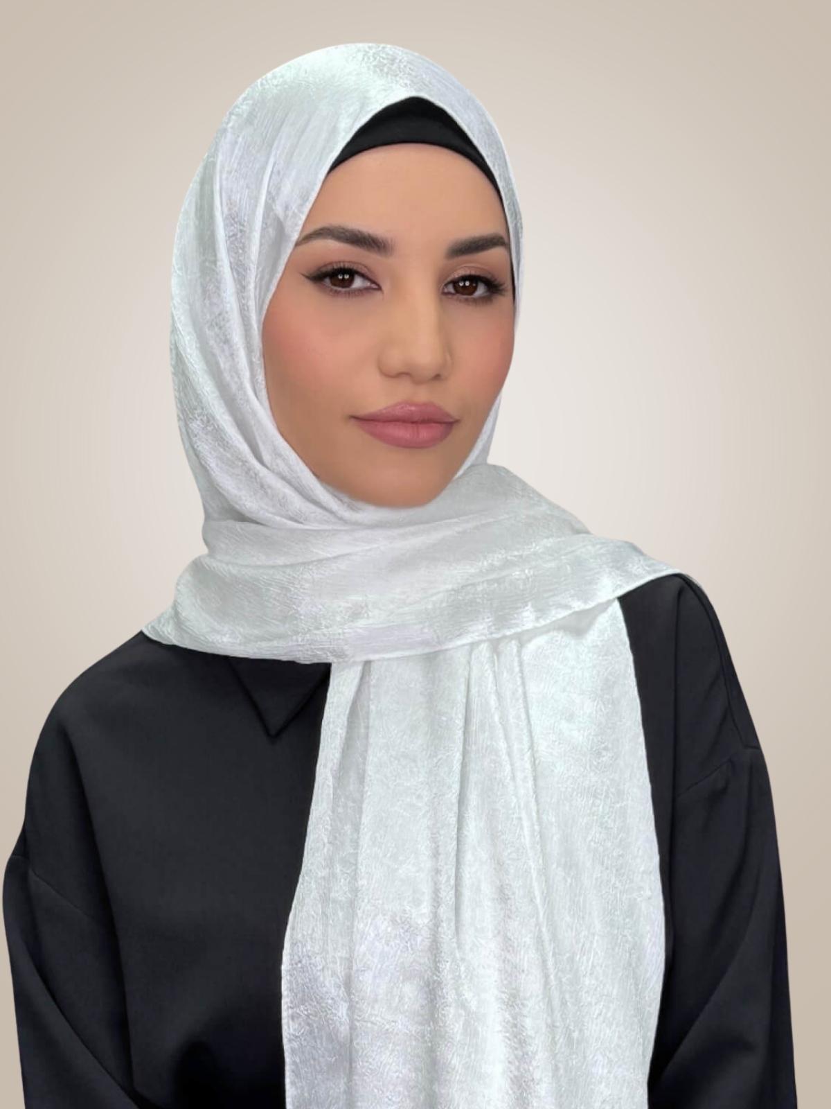 Classic Satin Hijab-White