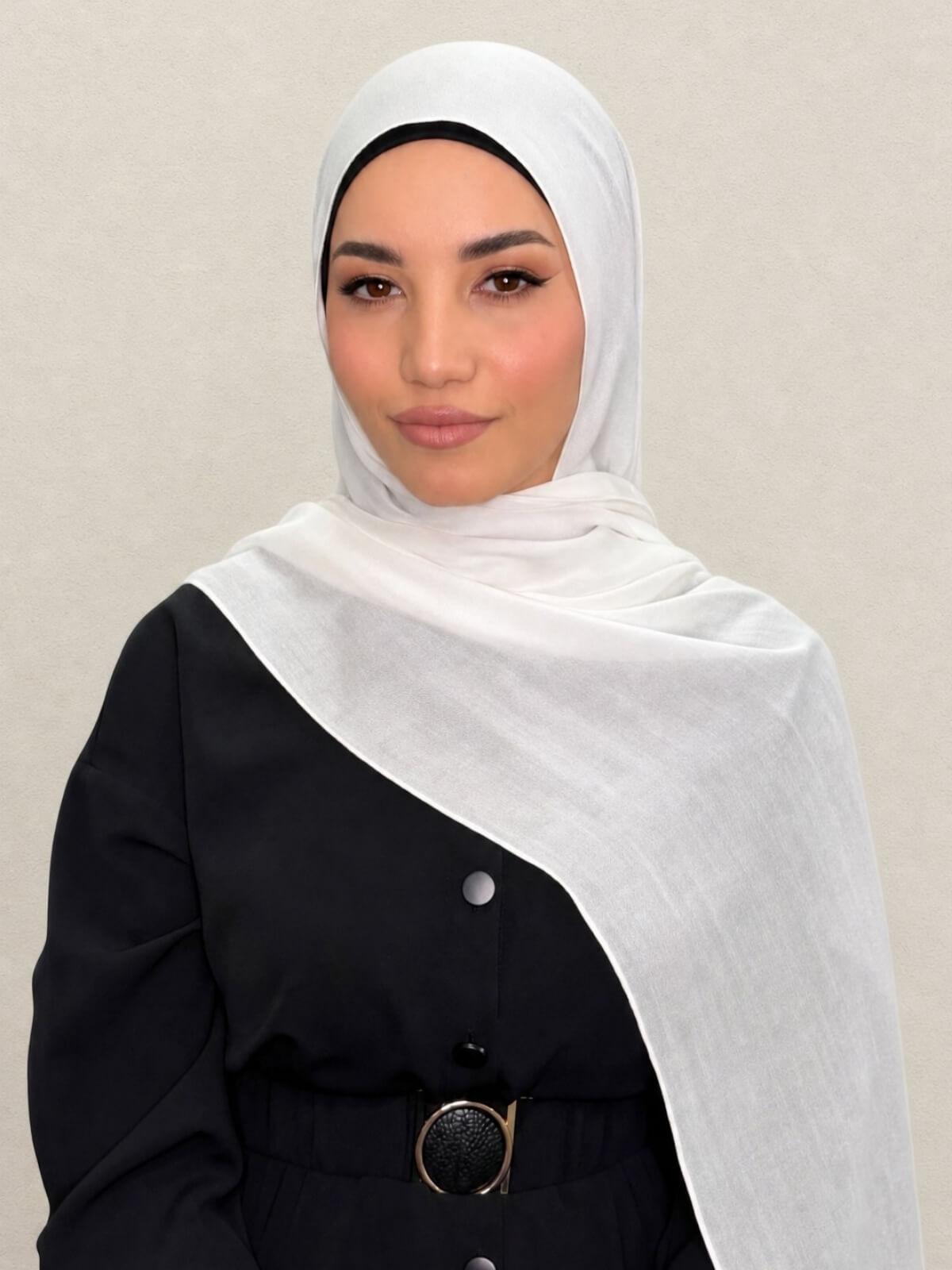 Cotton Modal Hijab-Porcelain
