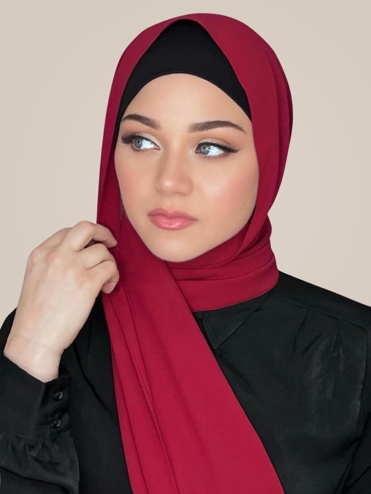 Classic Chiffon Hijab-Wine