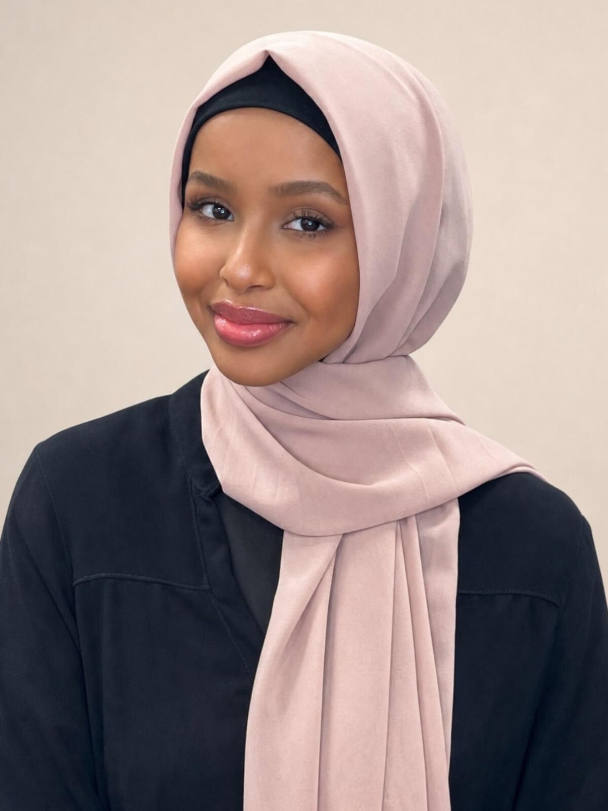 Classic Chiffon Hijab-Blush