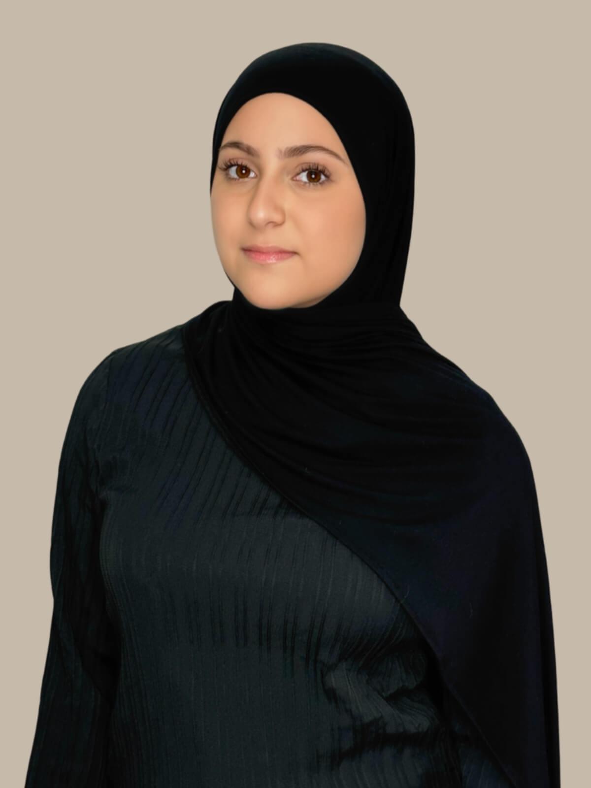 Modish Girl Pre-Sewn Jersey Hijab-Black