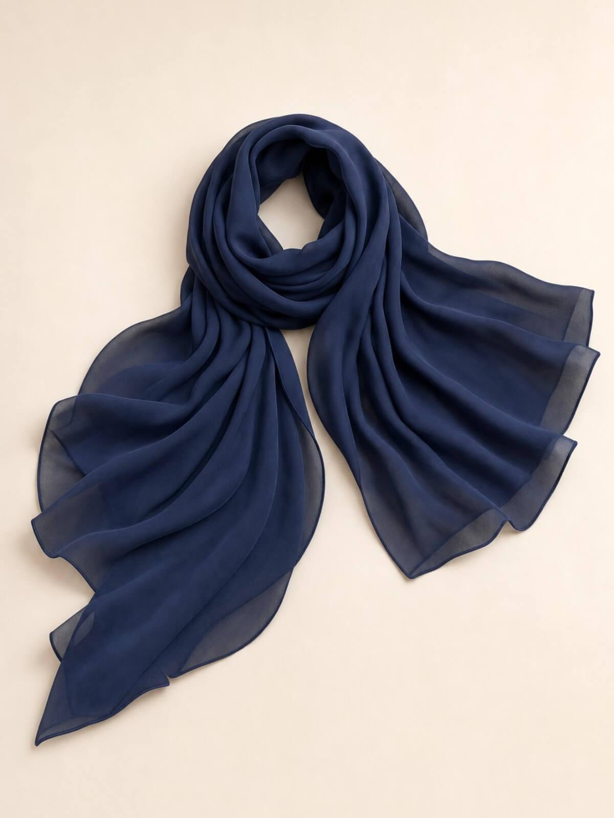 Luxury Chiffon Hijab-Dark Slate
