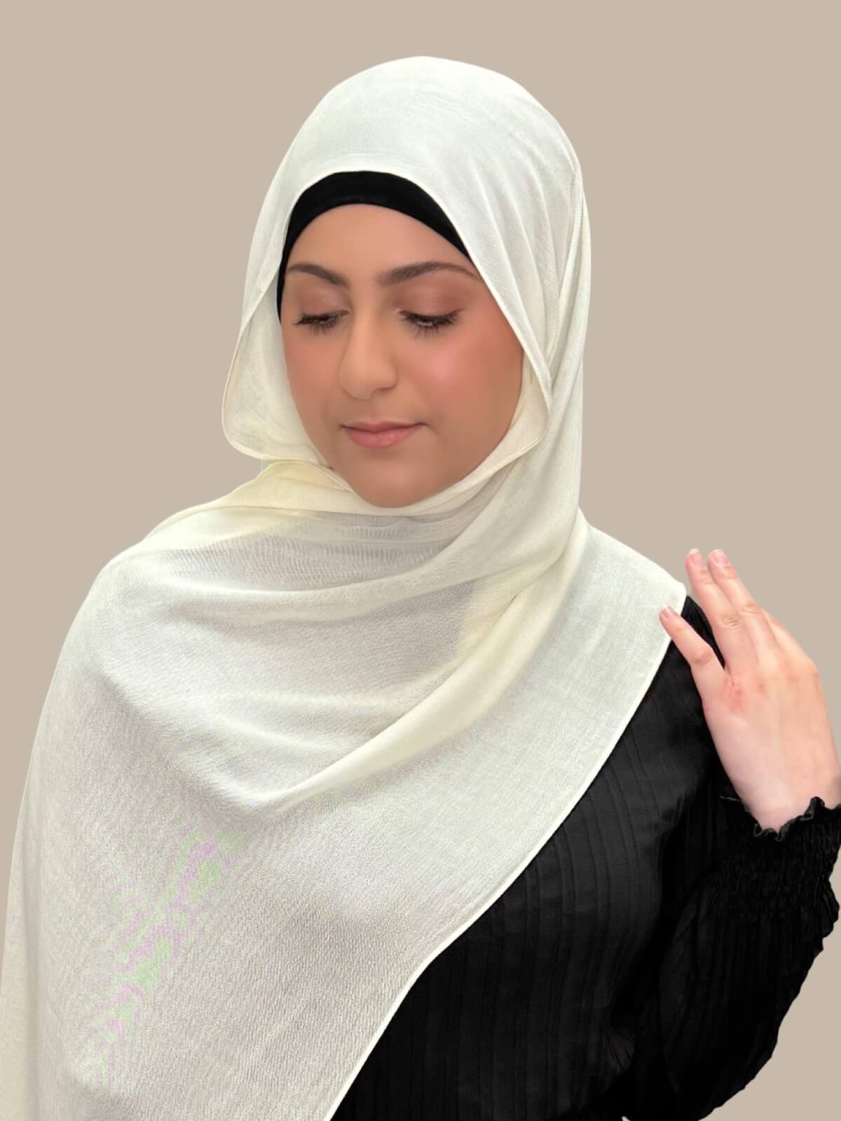 Modish Girl Cotton Modal Hijab-Lace