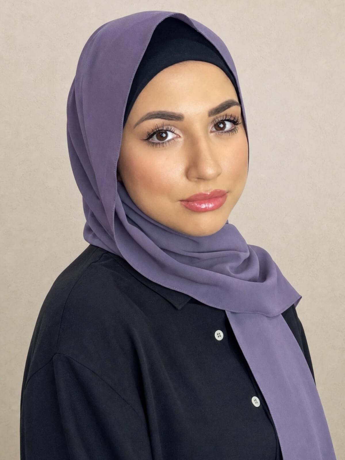 Classic Chiffon Hijab-Old Lavender