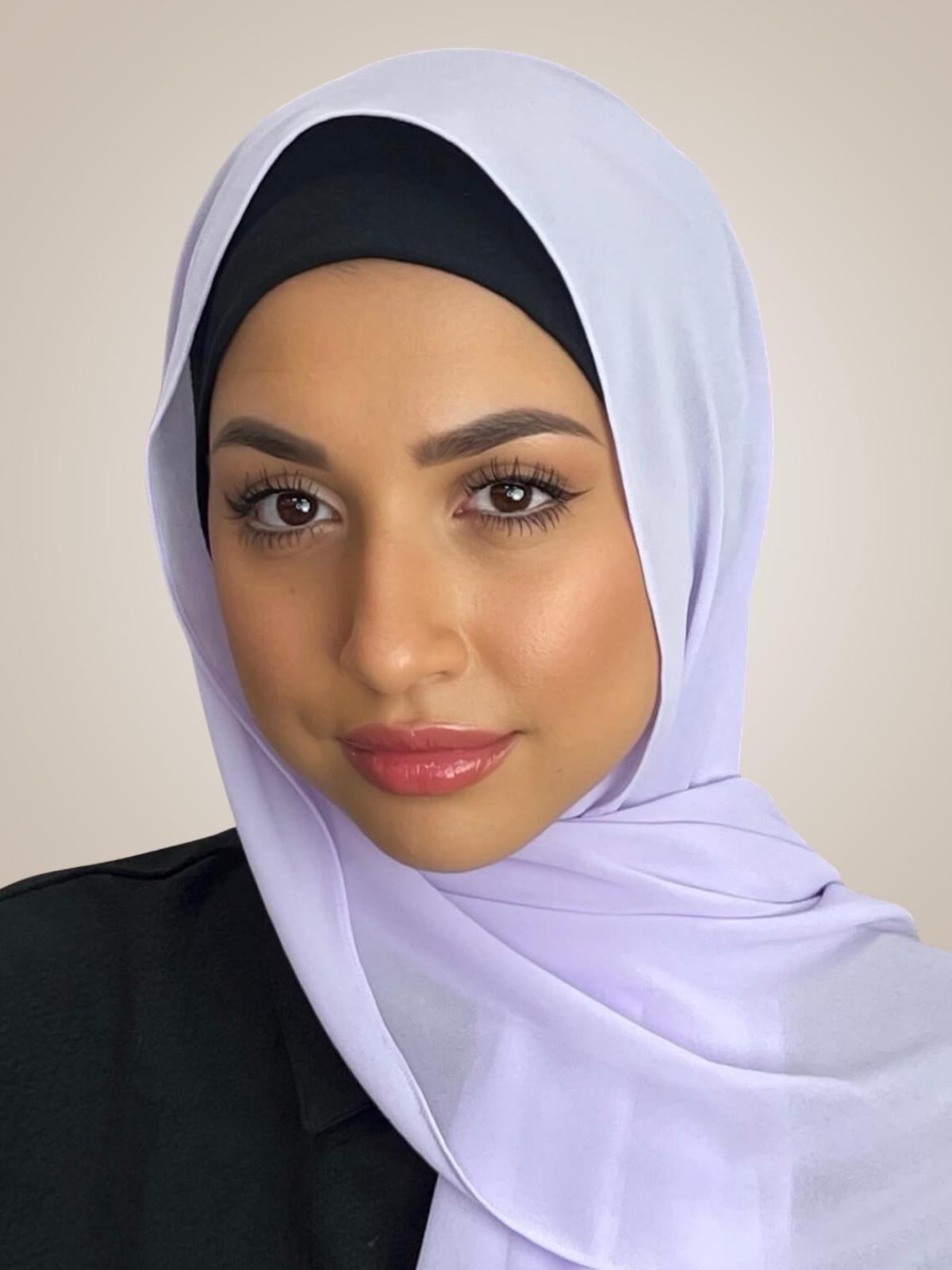 Classic Chiffon Hijab-Pale Purple