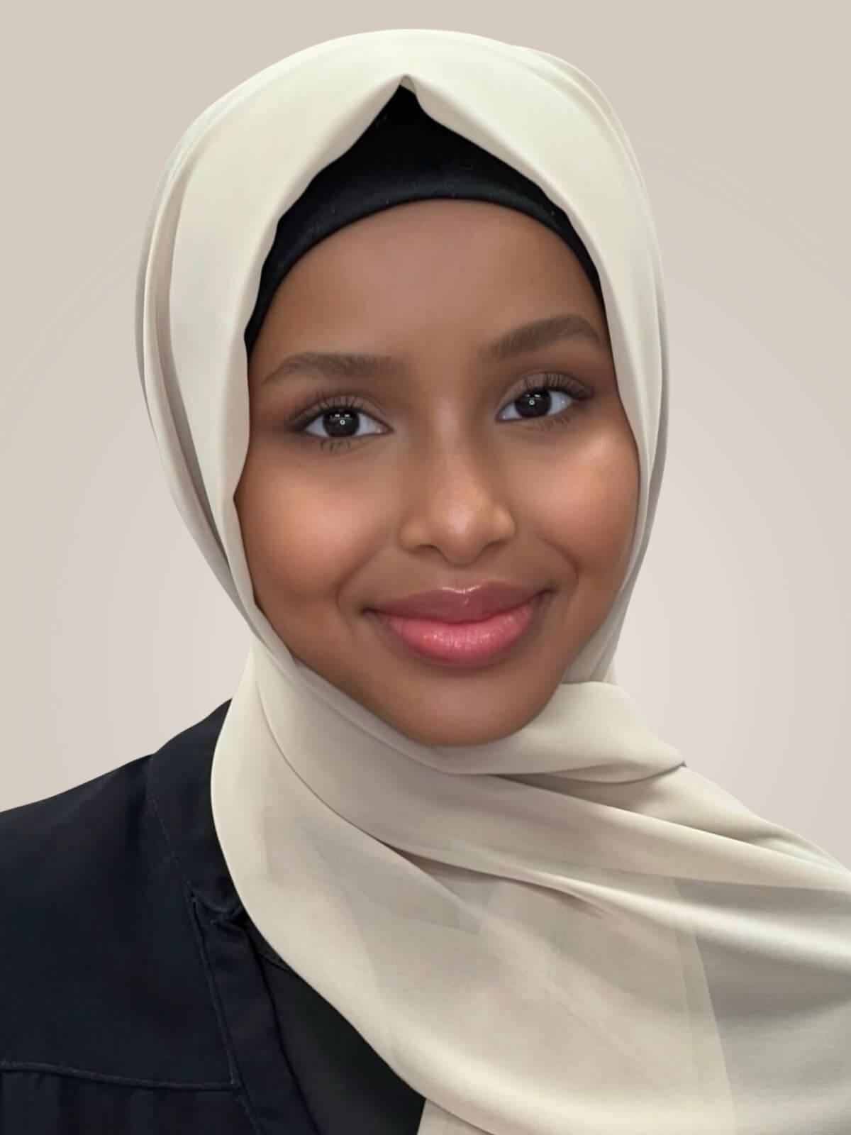 Luxury Chiffon Hijab-Vanilla