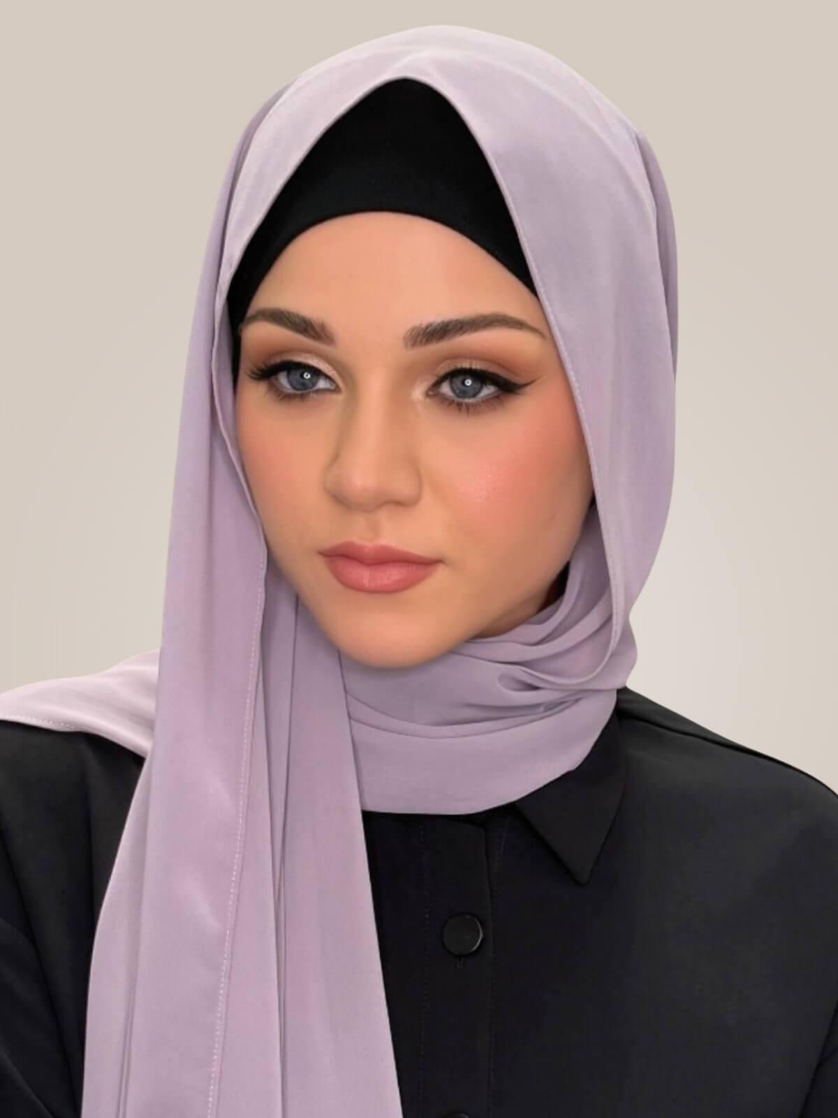 Luxury Chiffon Hijab-Viola
