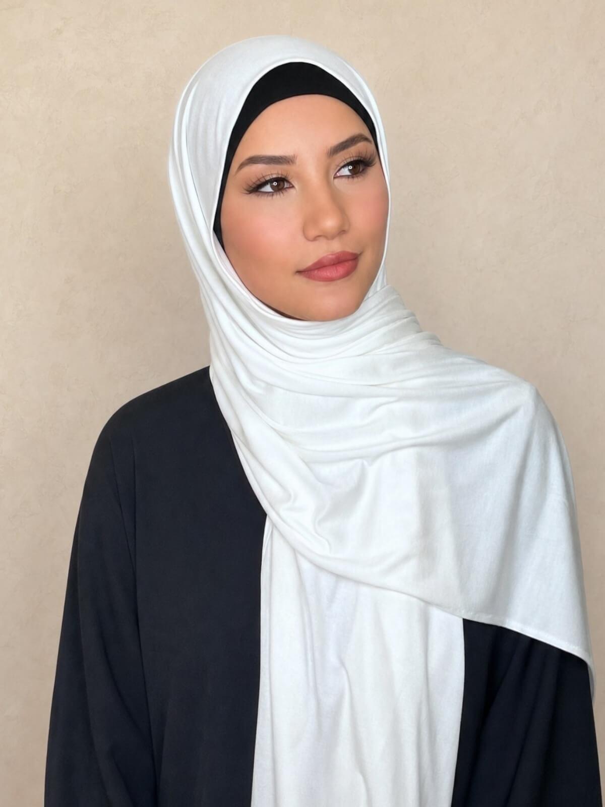 Classic Jersey Hijab-Off White