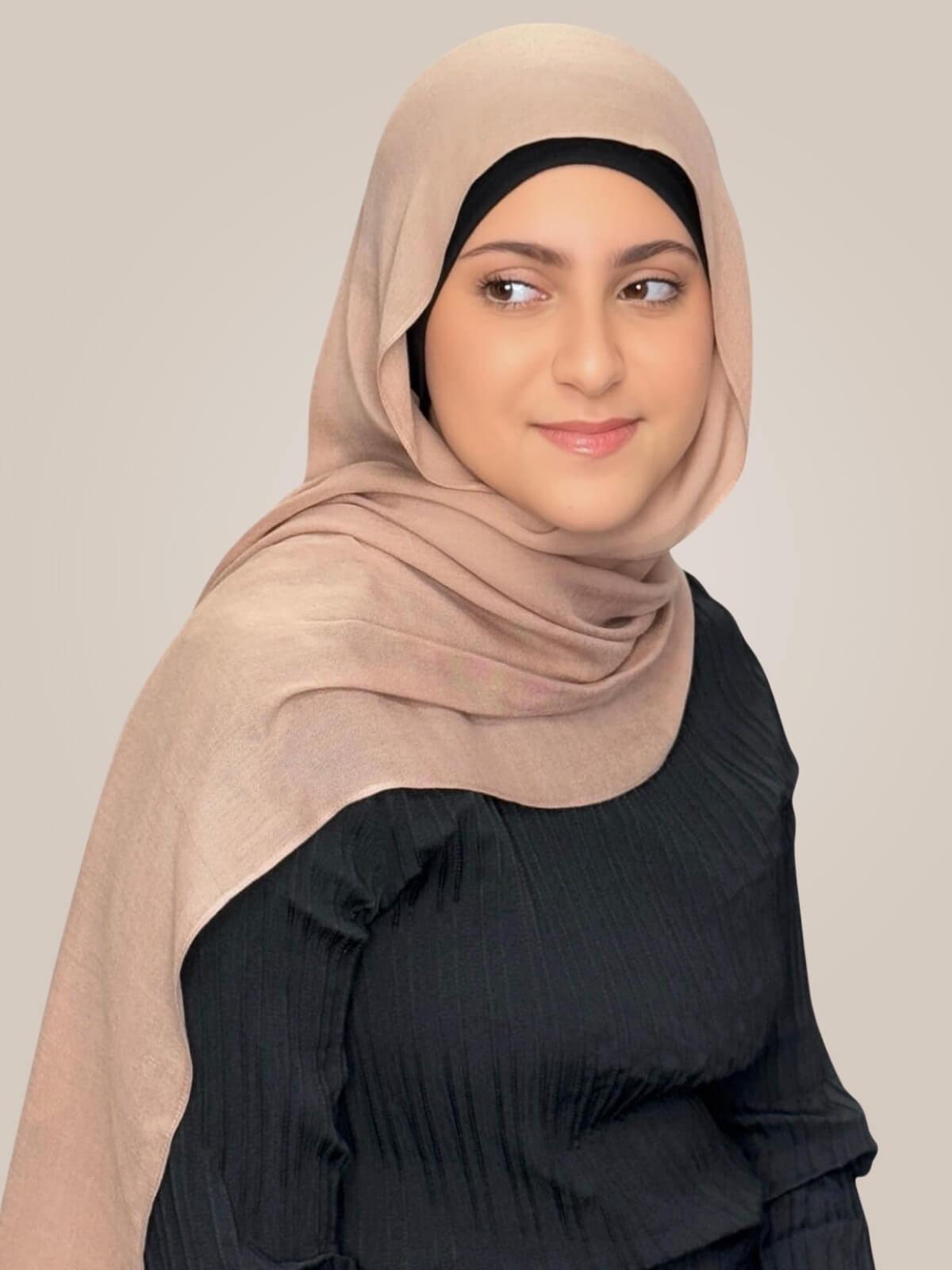 Modish Girl Cotton Modal Hijab-Cocoa Beige