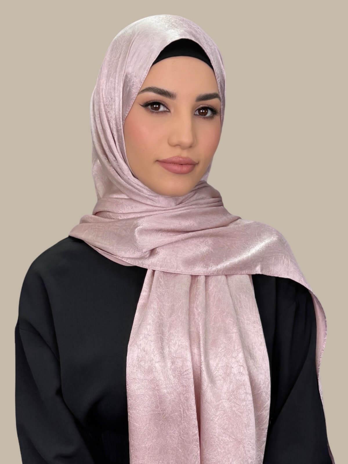 Classic Satin Hijab-Blush