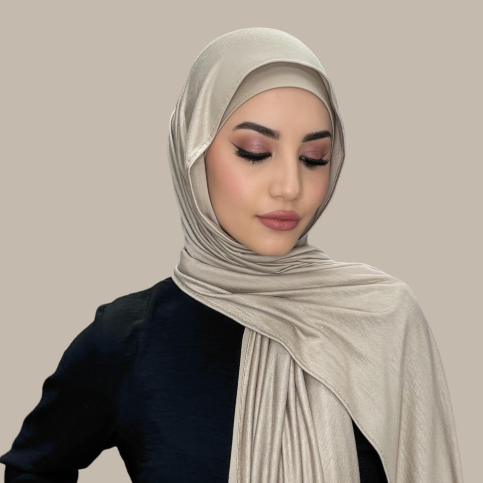 Premium Jersey Hijab-Vanilla