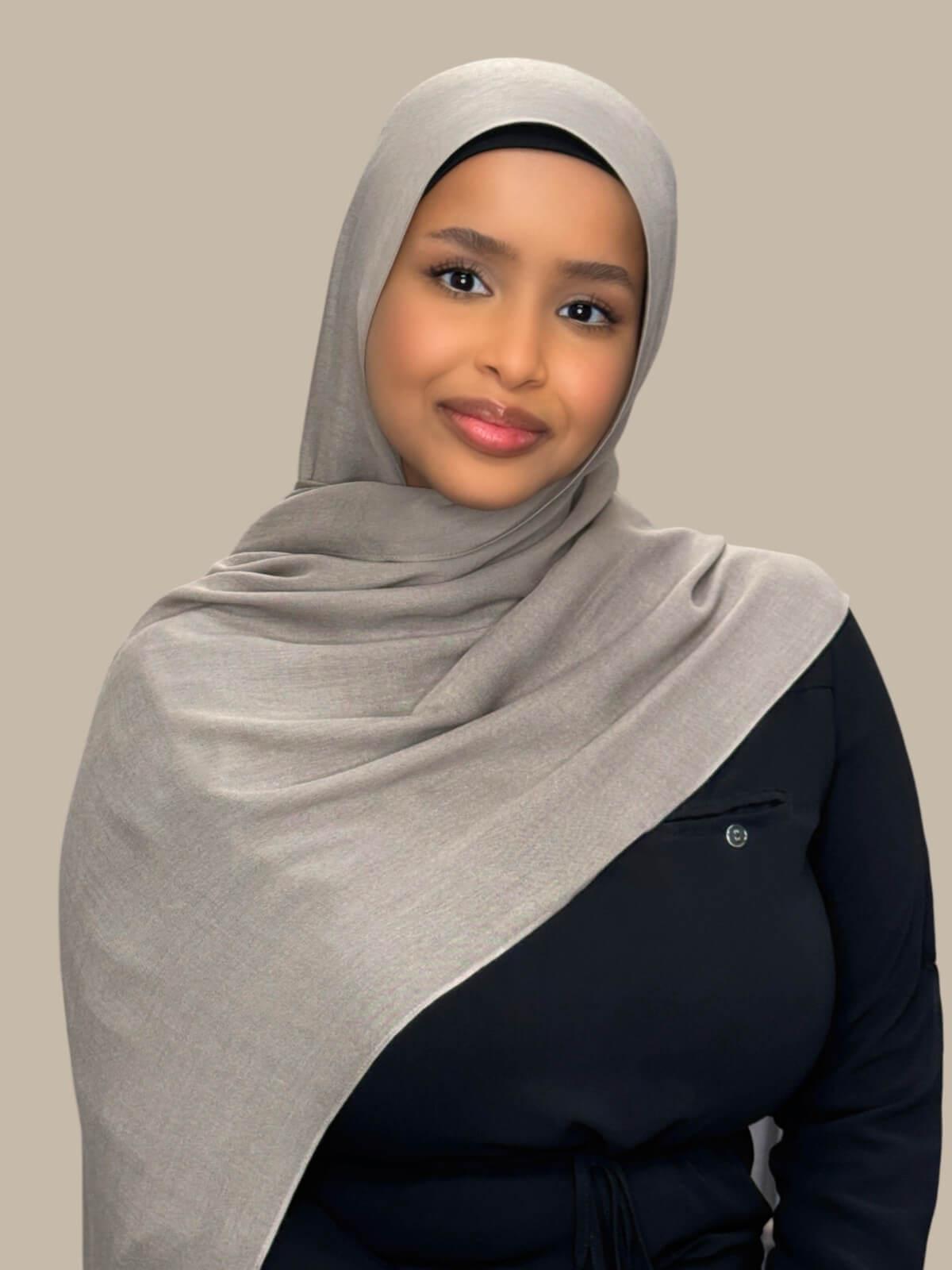 Cotton Modal Hijab-Oak Mist