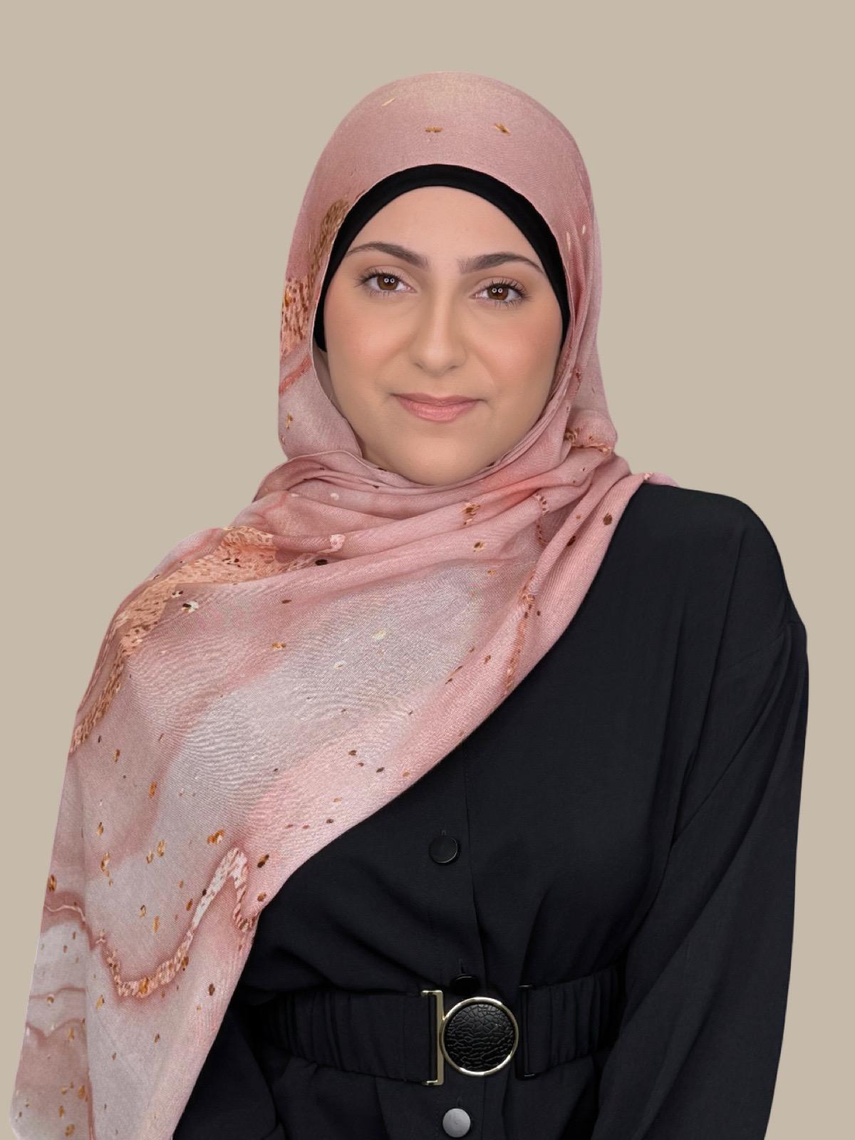 Modish Girl Print Modal Hijab-Malibu Dusk