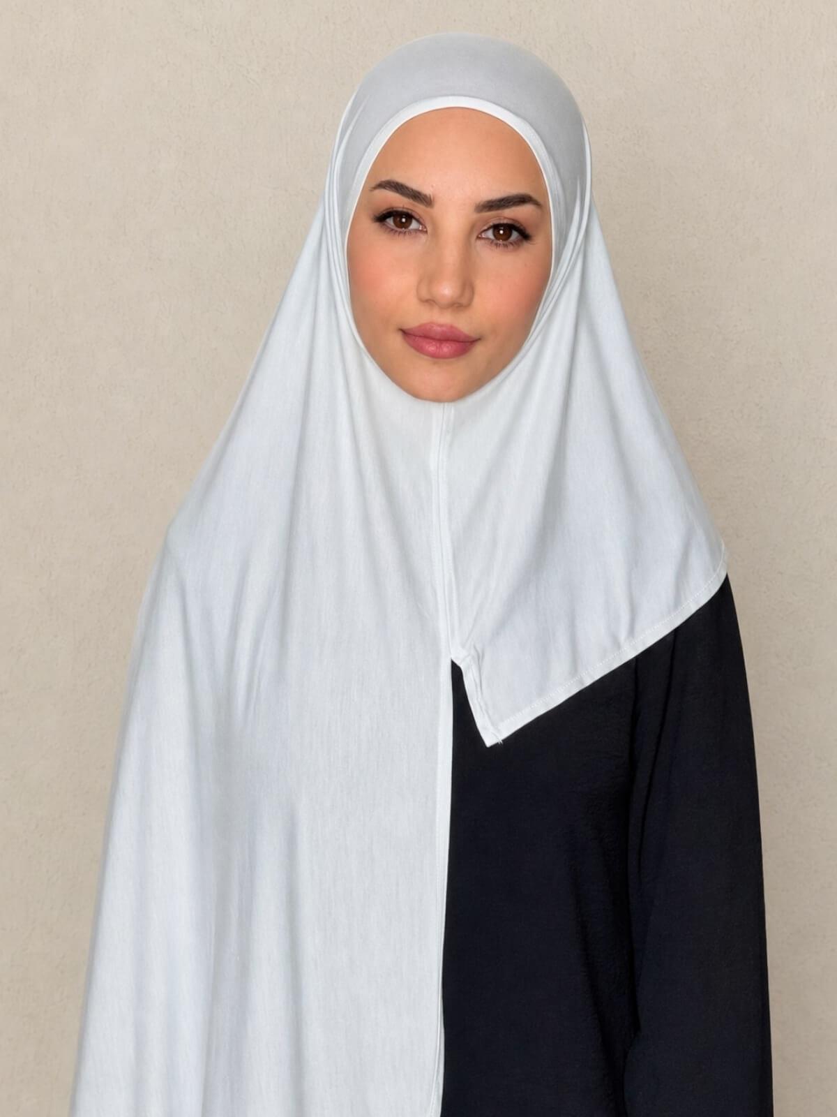 Pre-Sewn Jersey Hijab-Off White