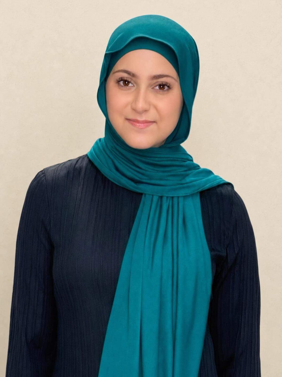 Modish Girl Premium Jersey Hijab-Pine Green