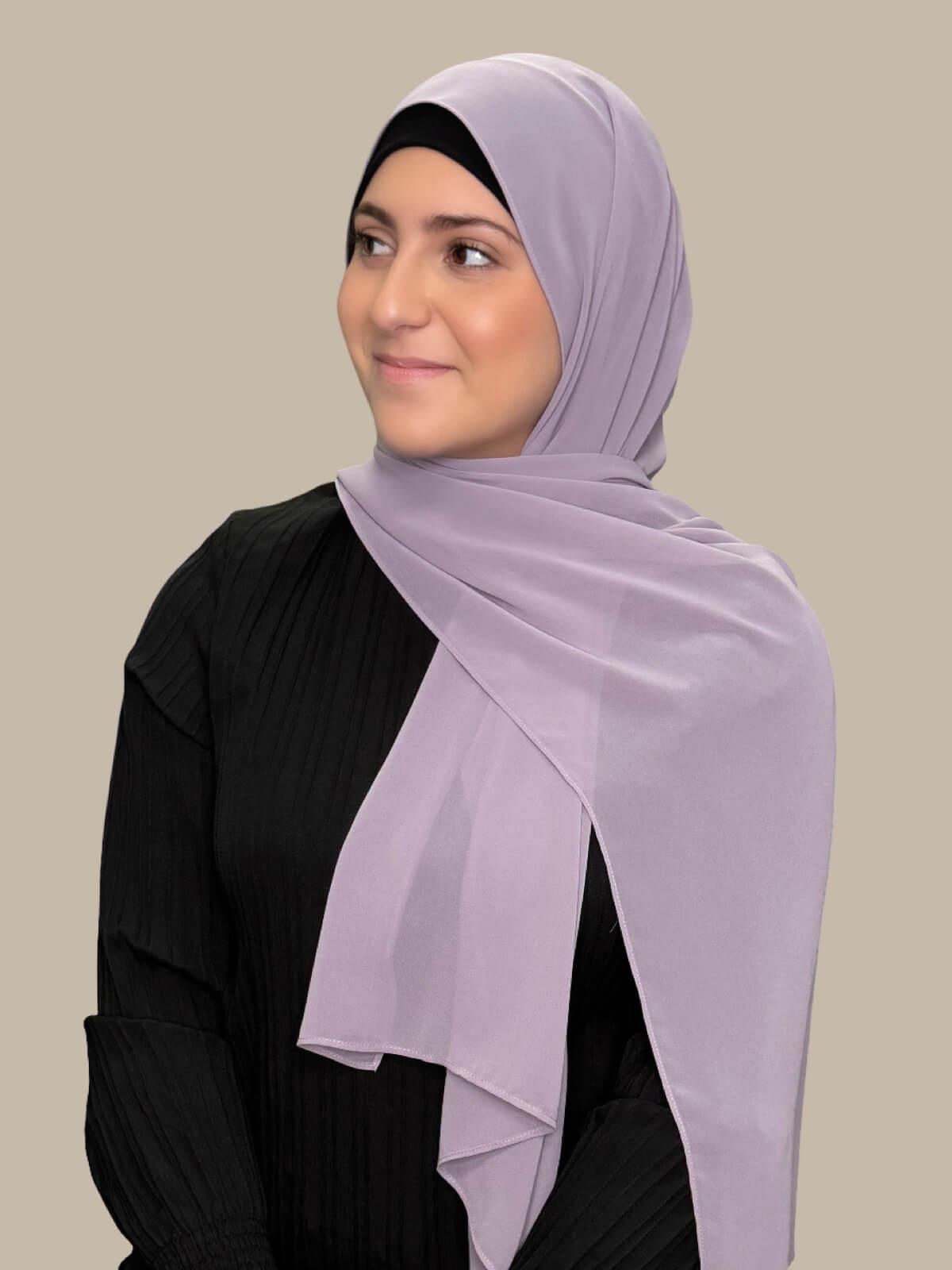 Modish Girl Luxury Chiffon Hijab-Viola