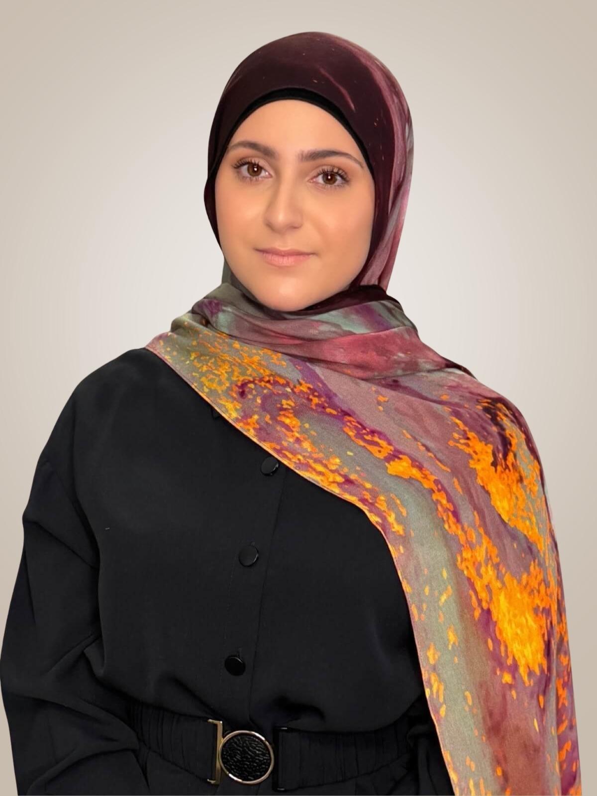 Modish Girl Print Modal Hijab-Rose Mirage