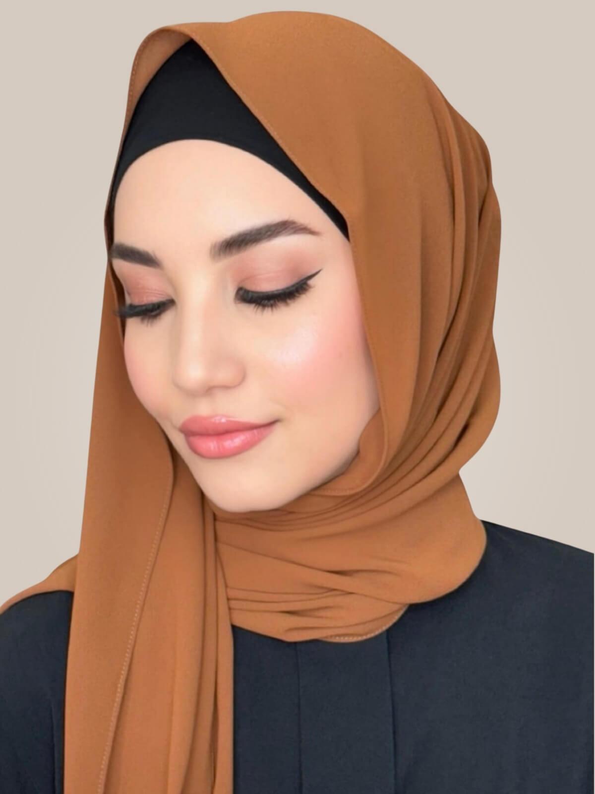 Classic Chiffon Hijab-Sienna