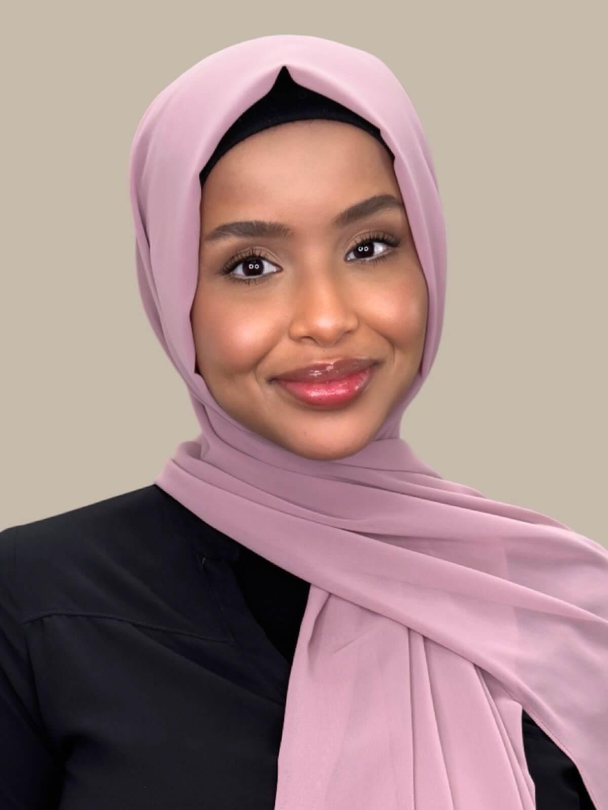 Luxury Chiffon Hijab-Orchid