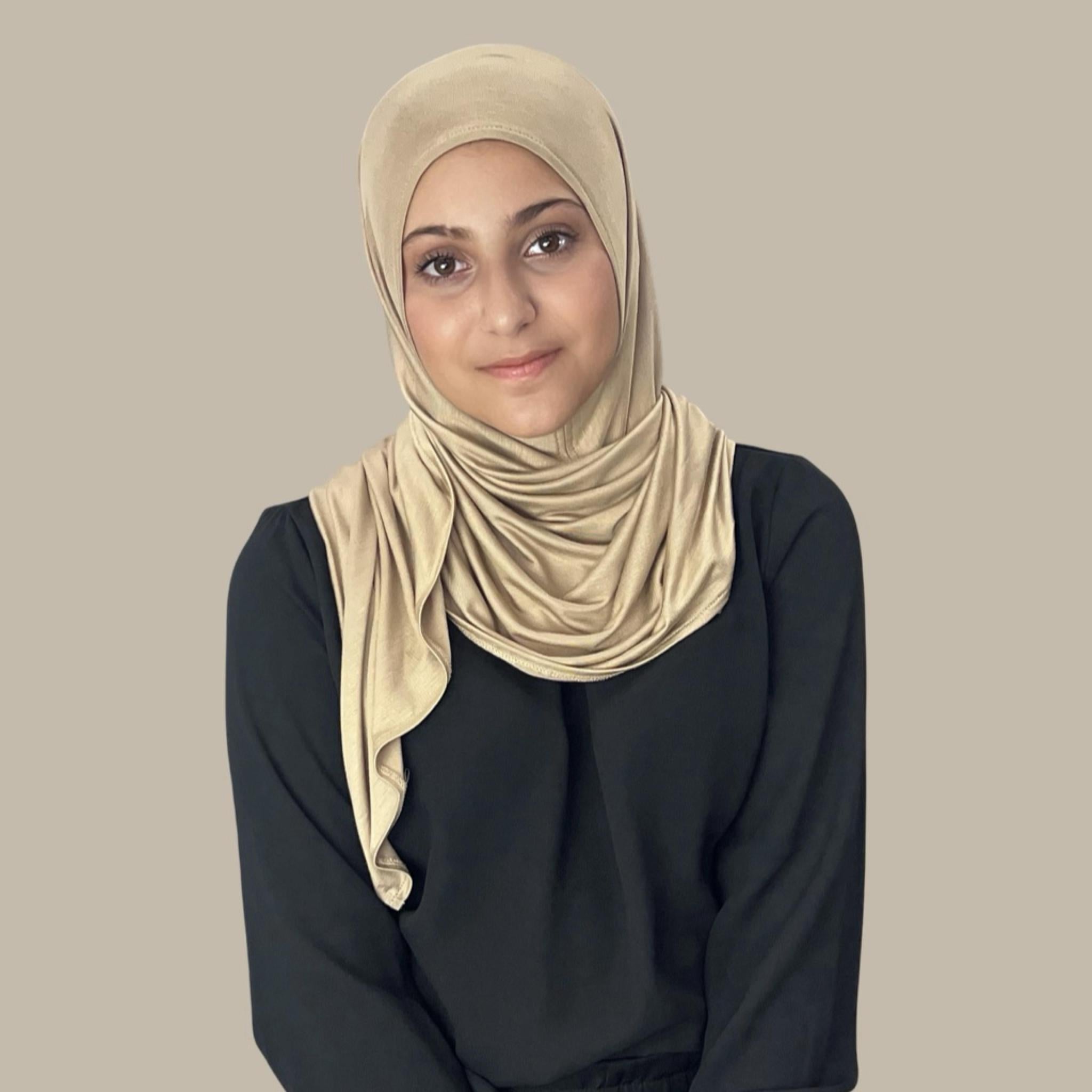 Modish Girl Pre-Sewn Jersey Hijab-Oak