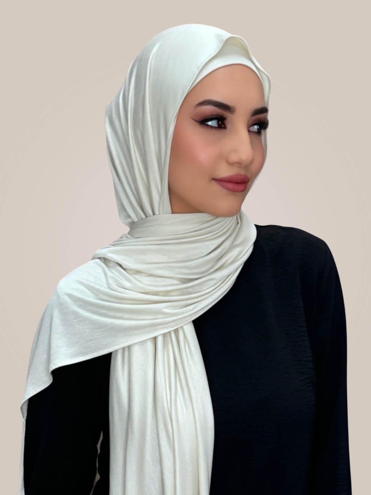 Premium Jersey Hijab-Ivory
