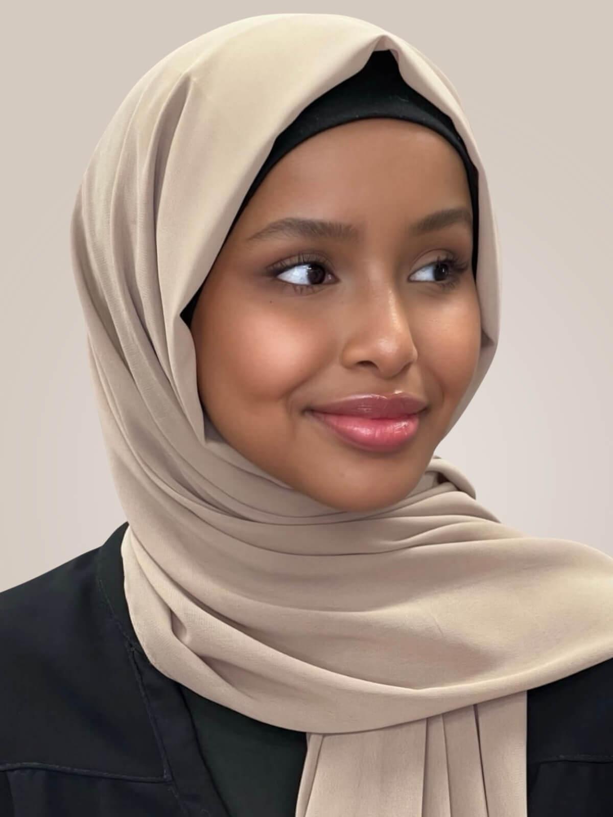 Luxury Chiffon Hijab-Oak