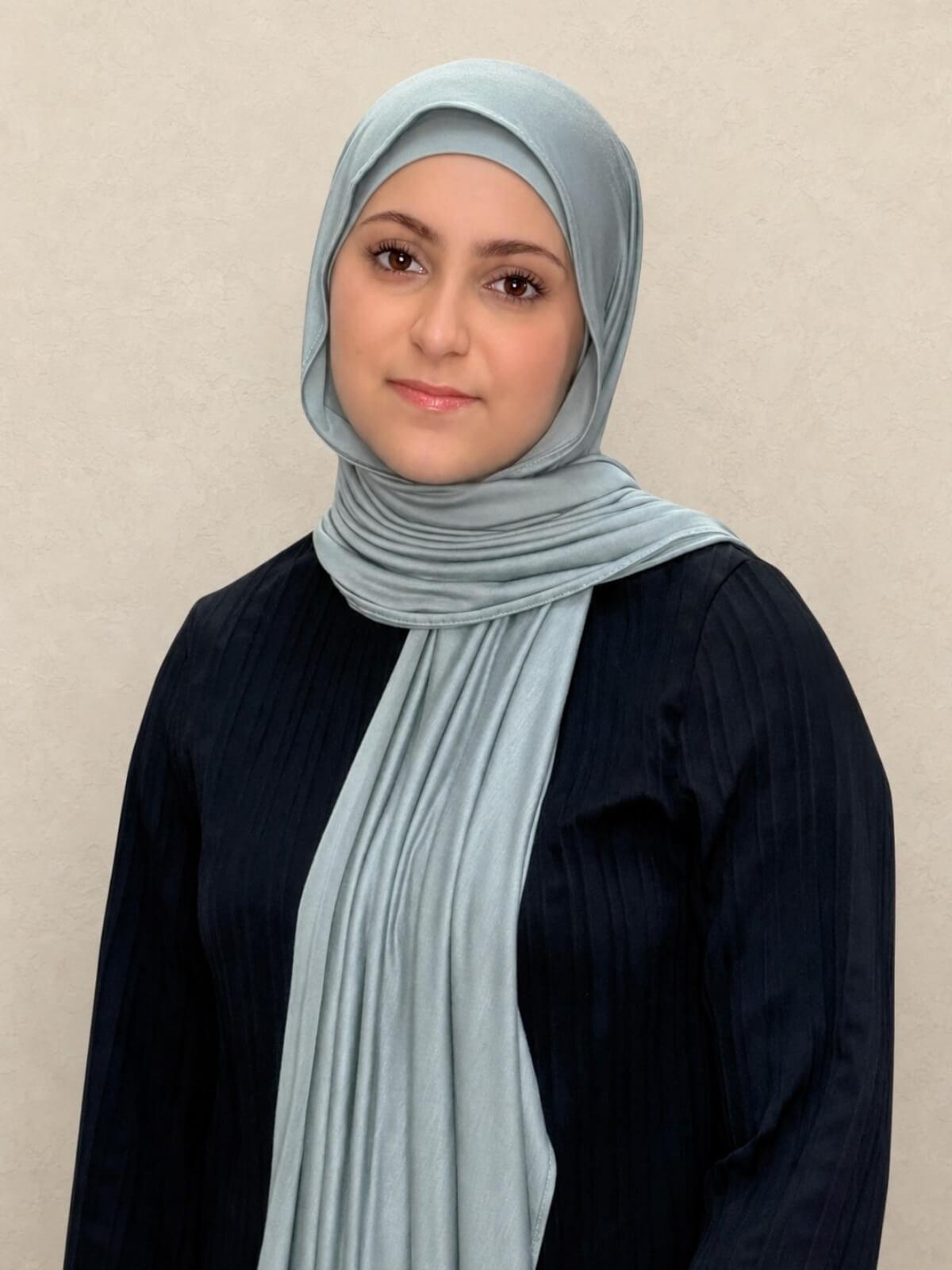 Modish Girl Premium Jersey Hijab-Stone Green