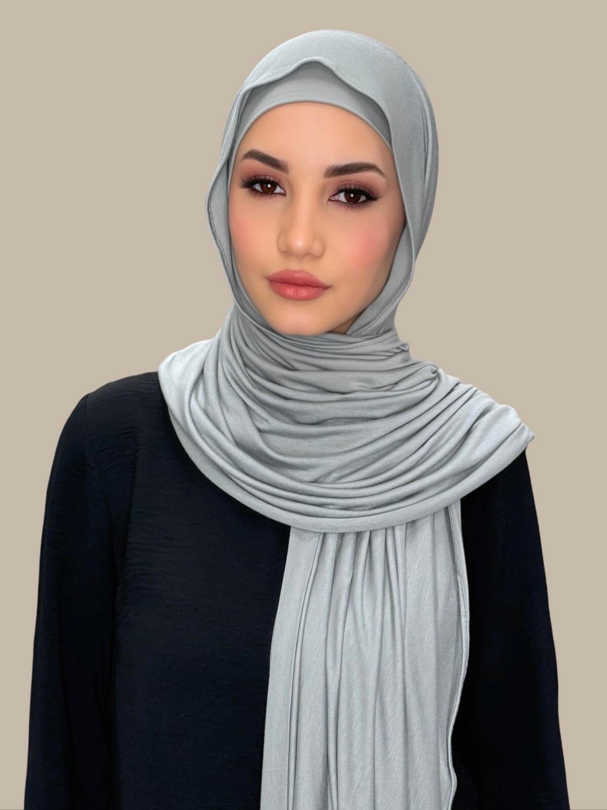 Premium Jersey Hijab-Chic Grey